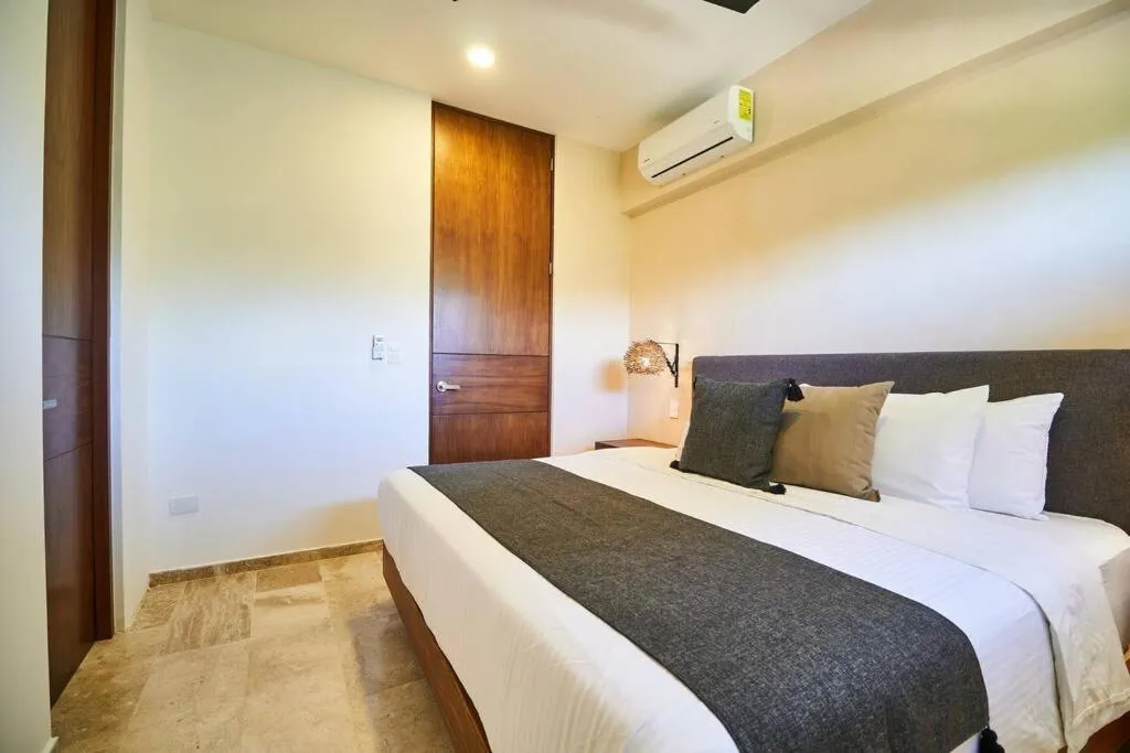 Bed in Amena Condo Tulum