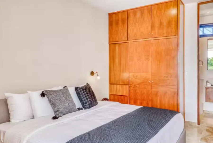 Bed in Amena Condo Tulum