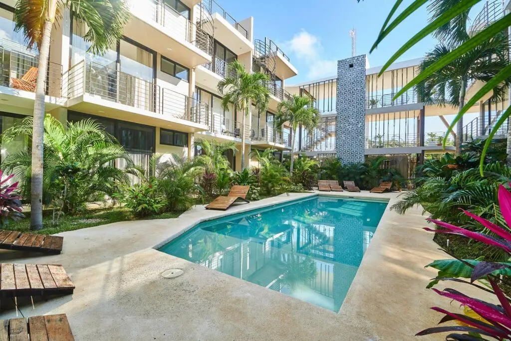 Swimming pool in Amena Condo Tulum