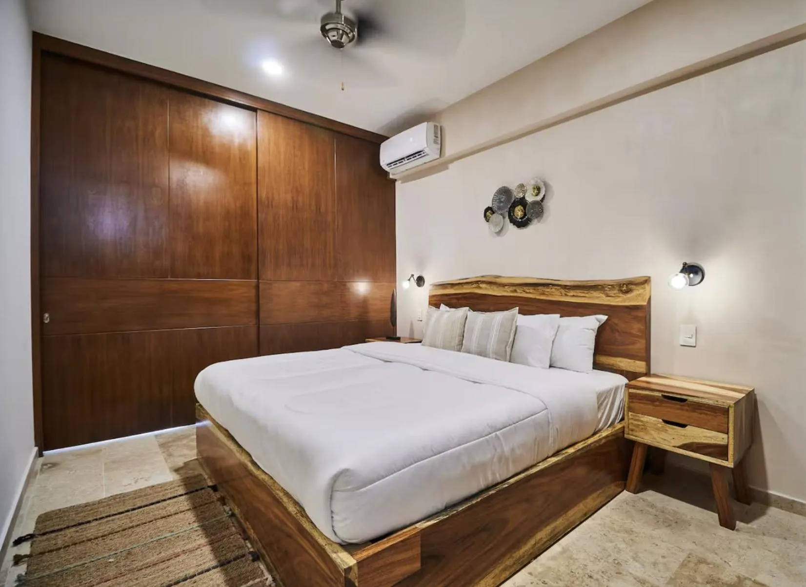 Bed in Amena Condo Tulum