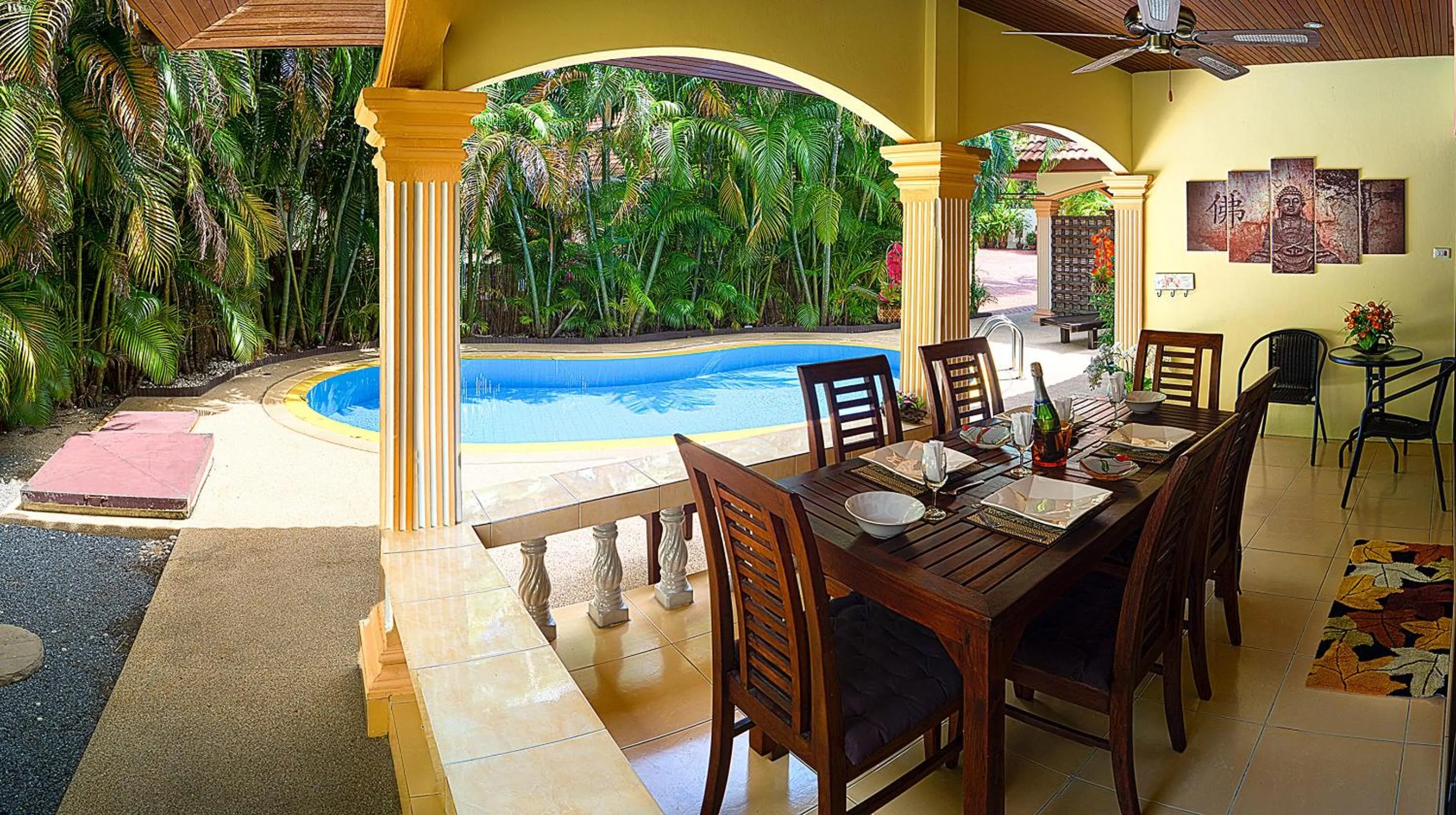Patio in Coconut Paradise Villas