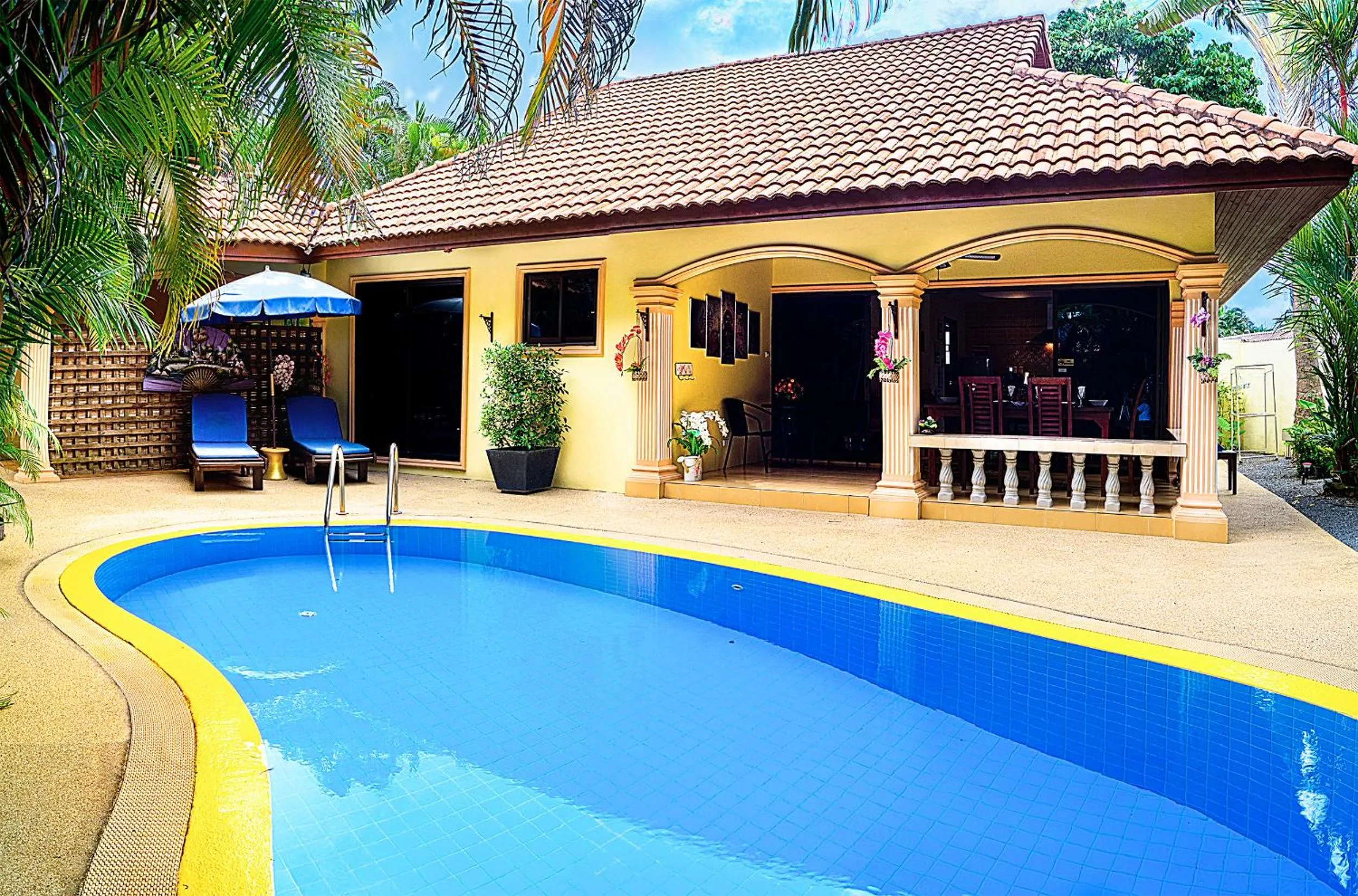Patio in Coconut Paradise Villas