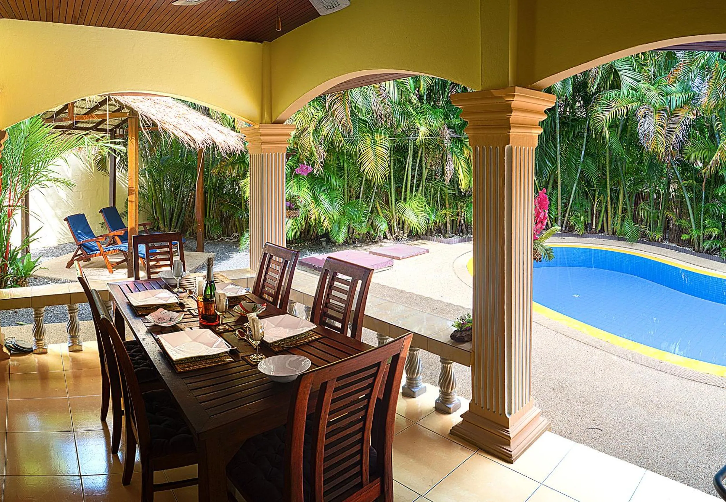 Patio in Coconut Paradise Villas
