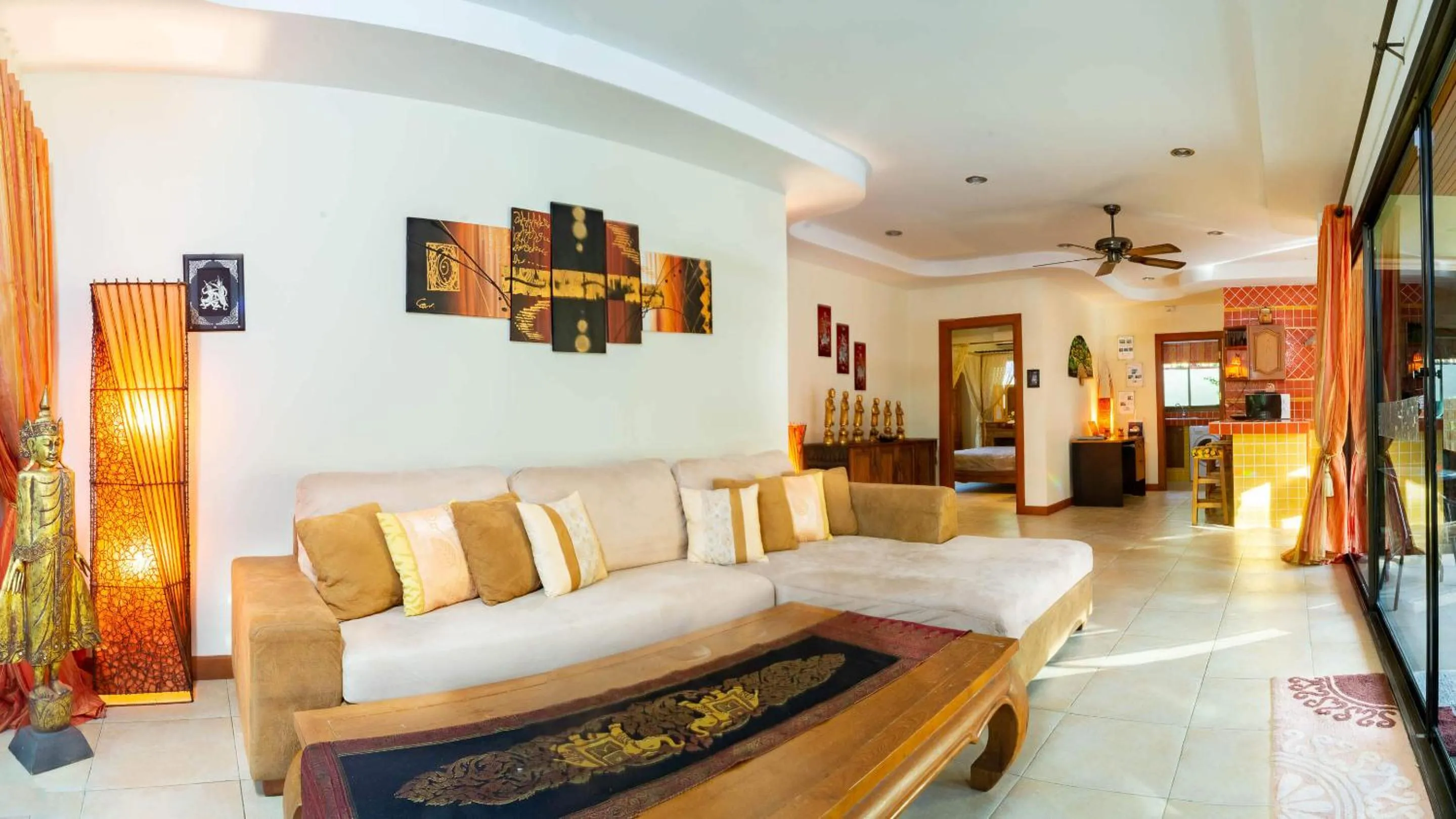 Living room in Coconut Paradise Villas