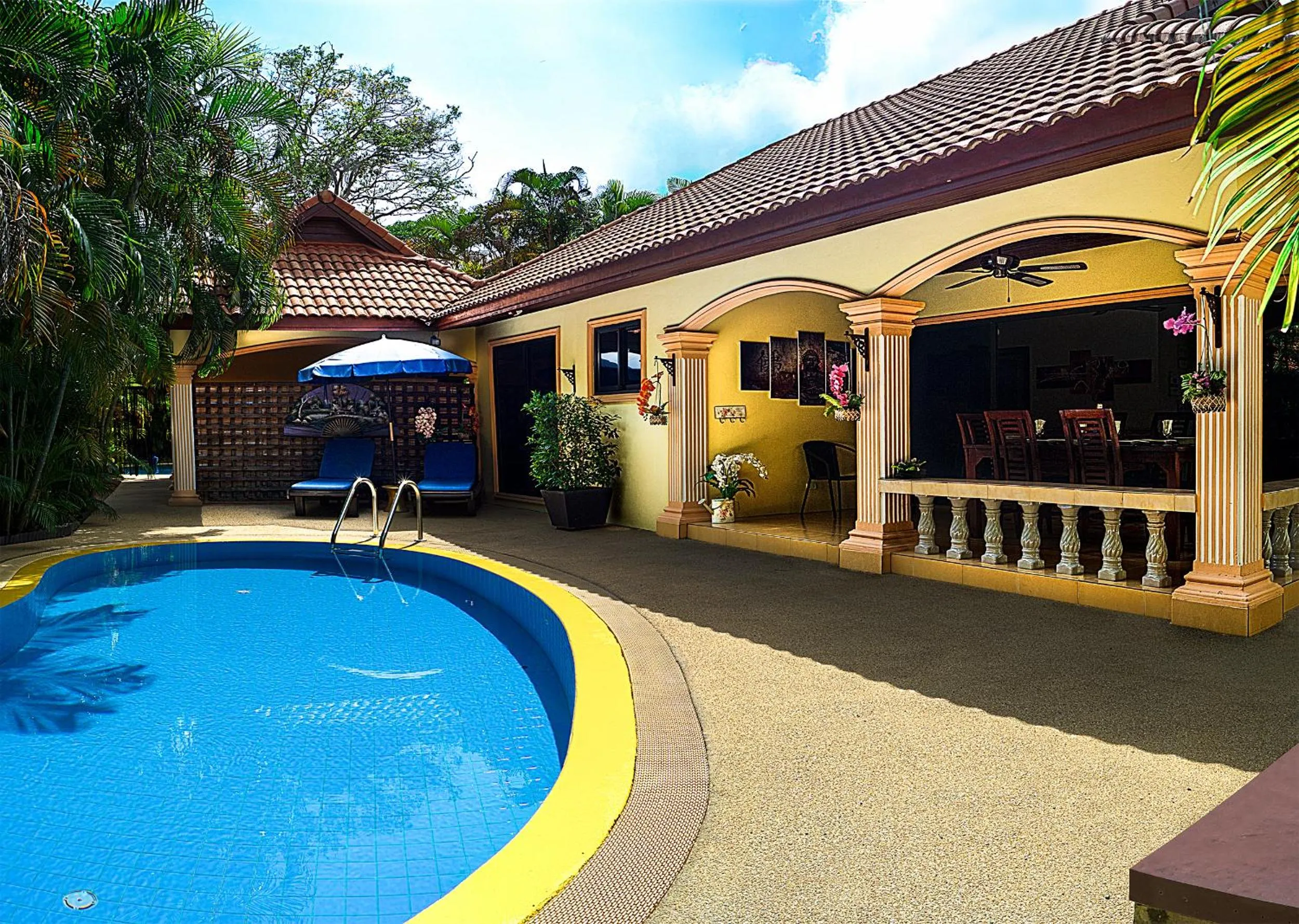 Patio in Coconut Paradise Villas
