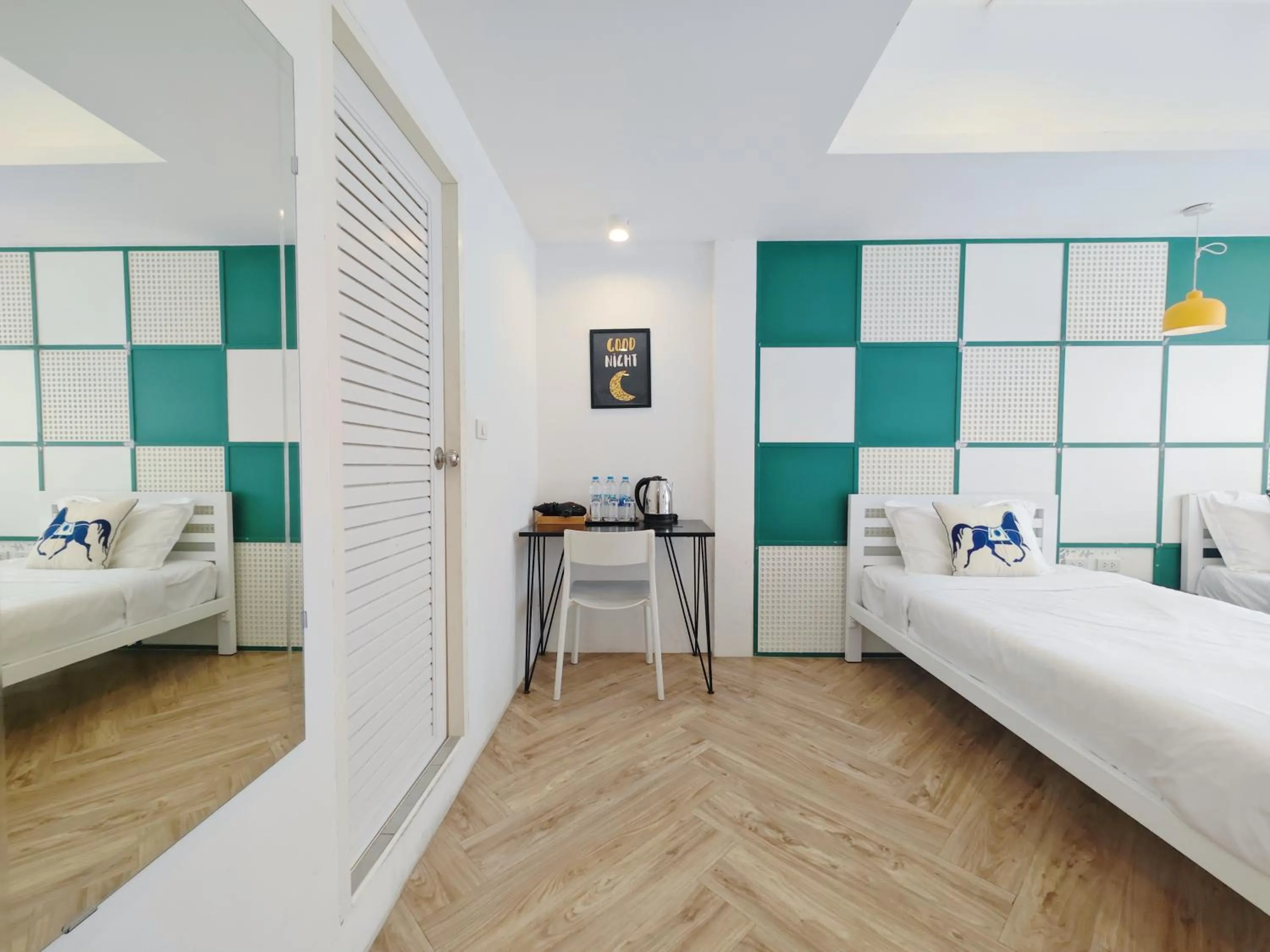 Seating area, Bed in Ostay Asoke Bangkok