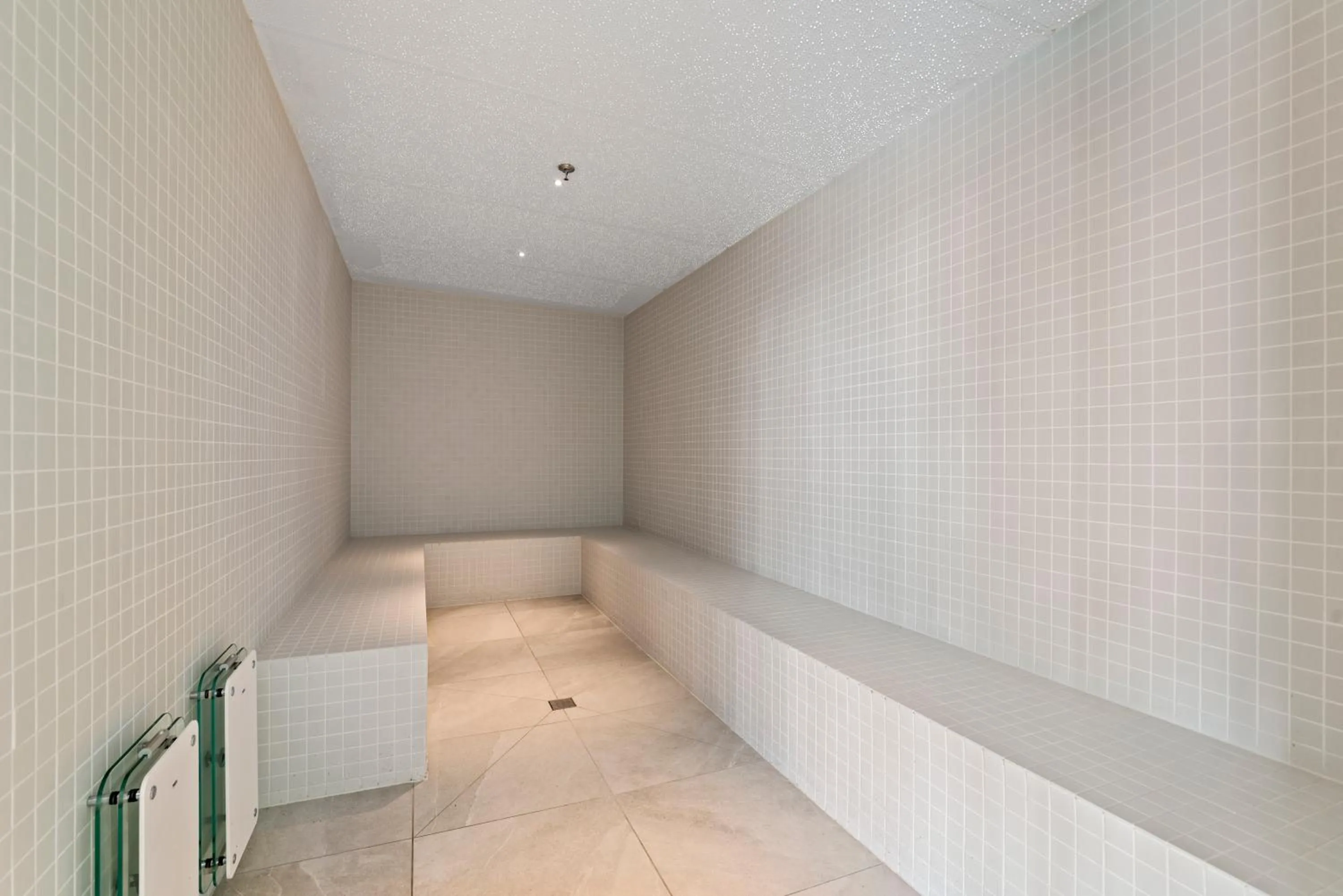 Steam room in Aspire Melbourne