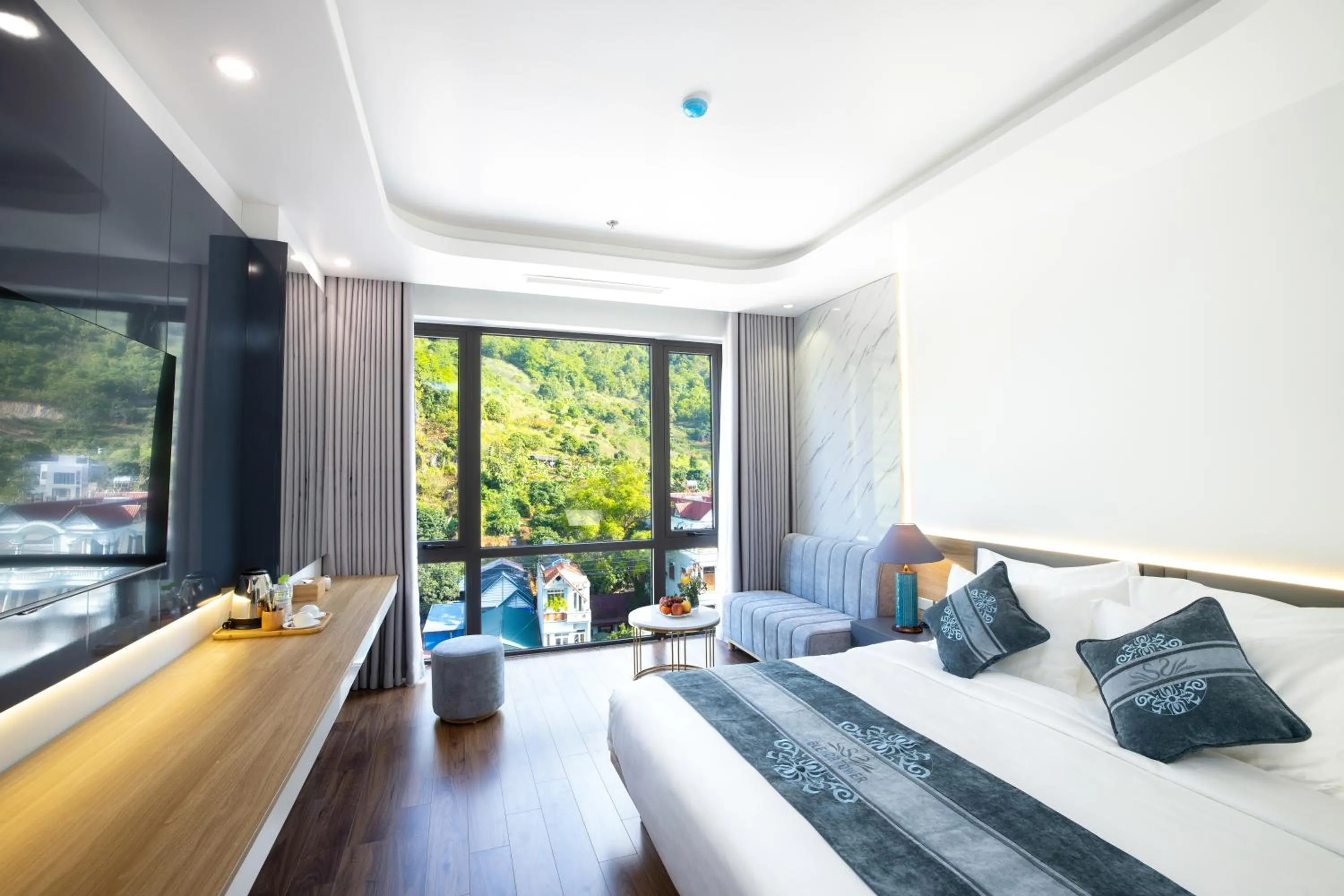 Bed in Glenda Tower Moc Chau Hotel