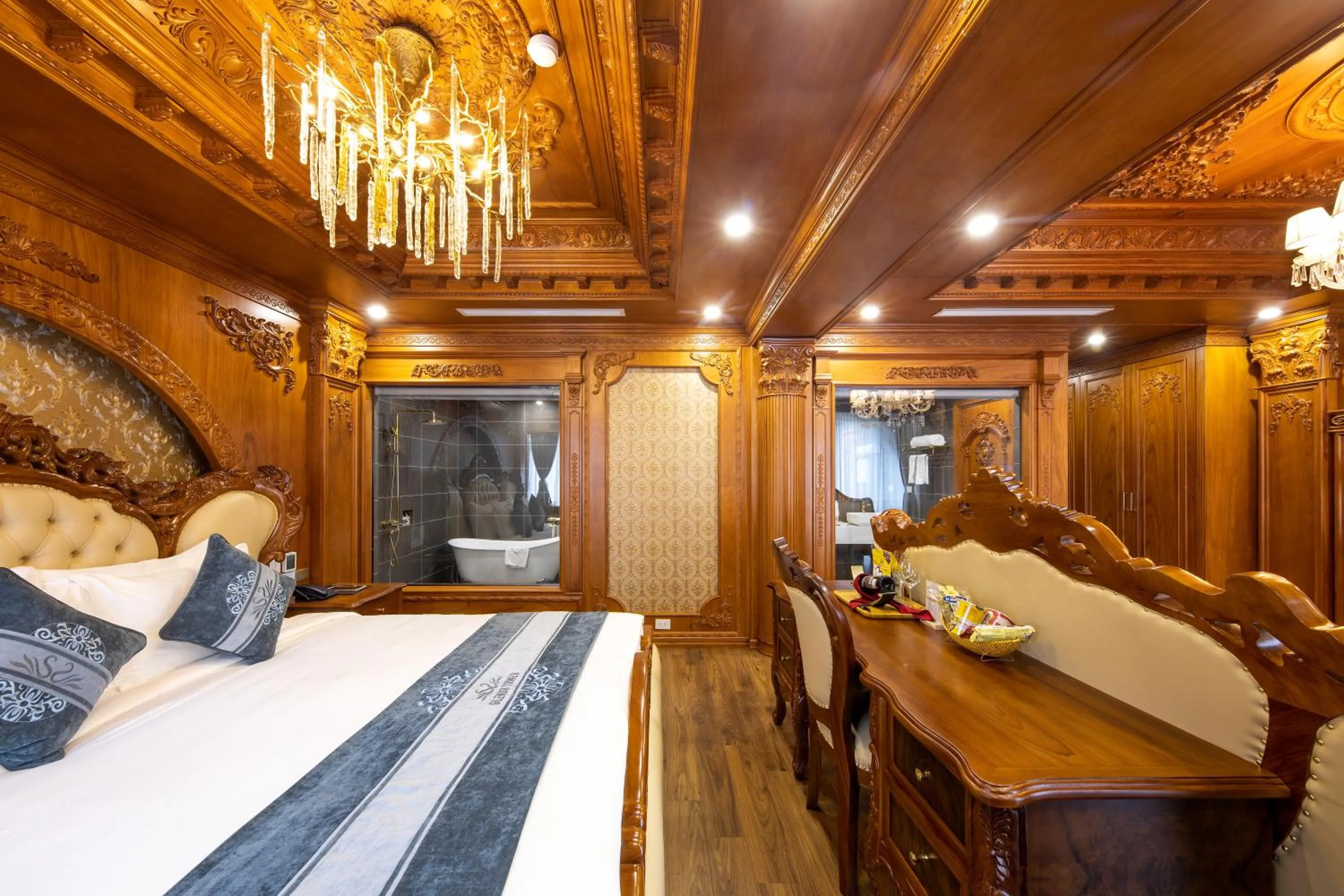 Bed in Glenda Tower Moc Chau Hotel