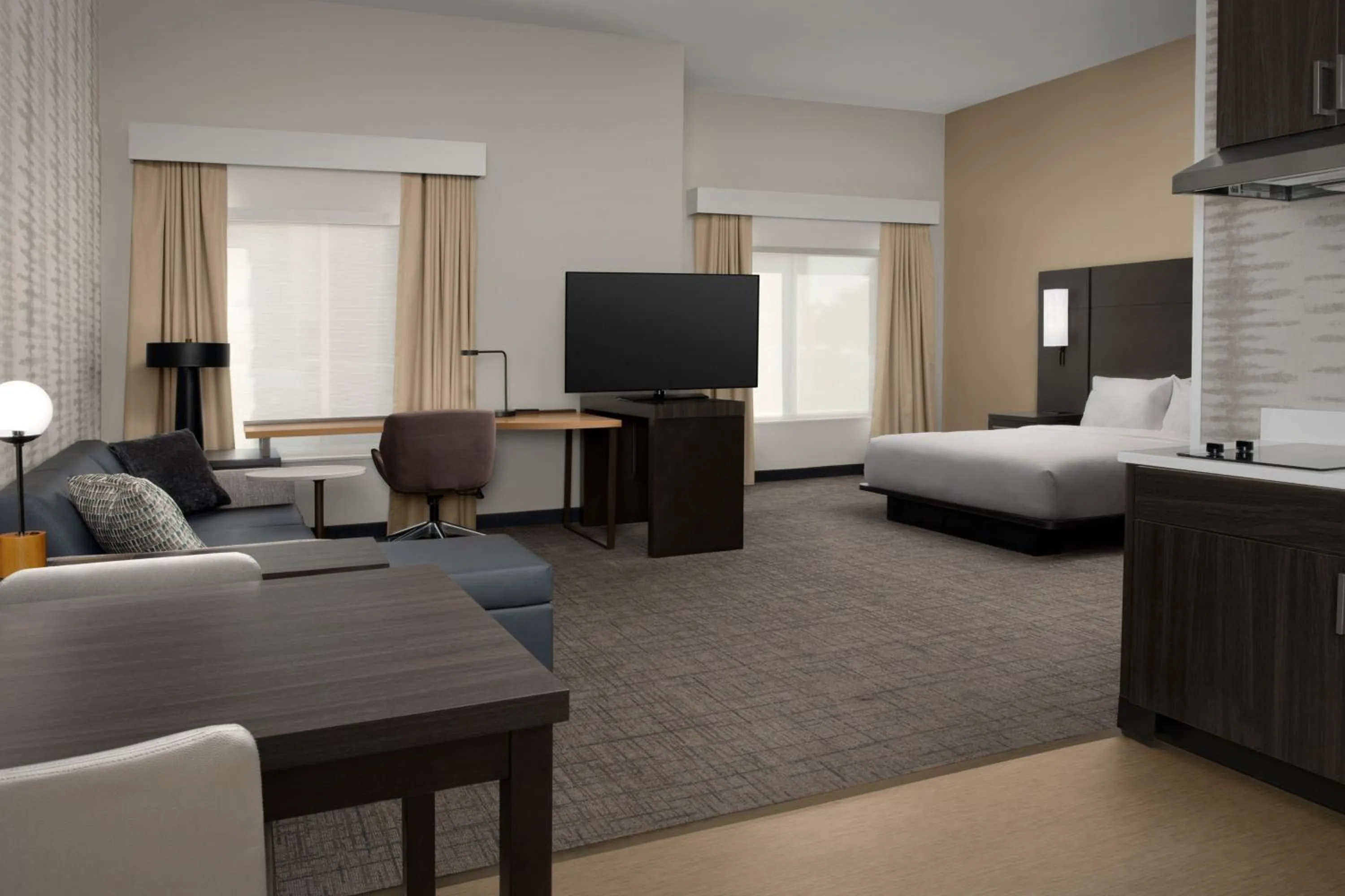 Photo of the whole room, Bed in Residence Inn by Marriott Fresno Clovis