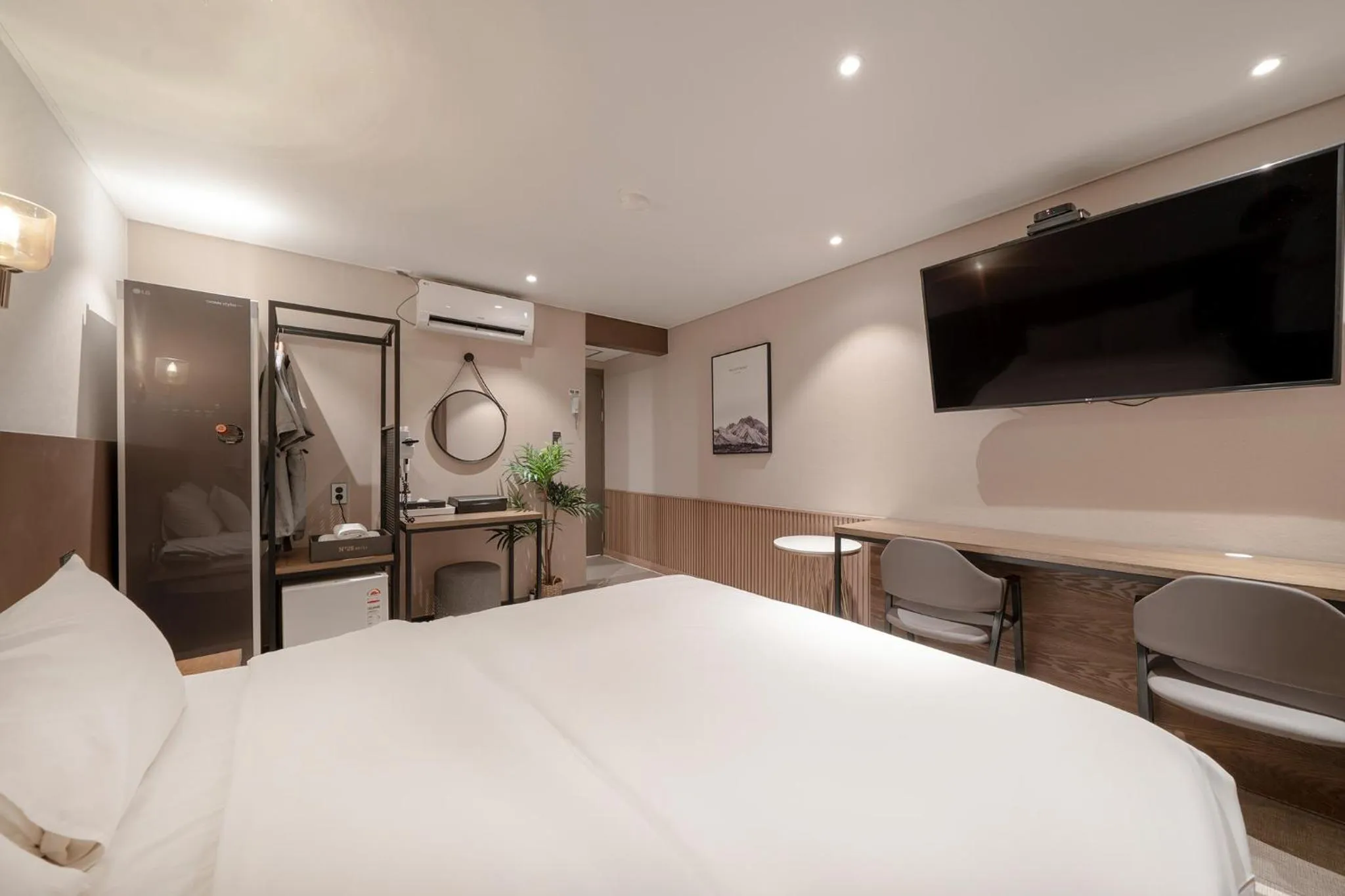 Bed in No25 Hotel Jeonju Sanjeong