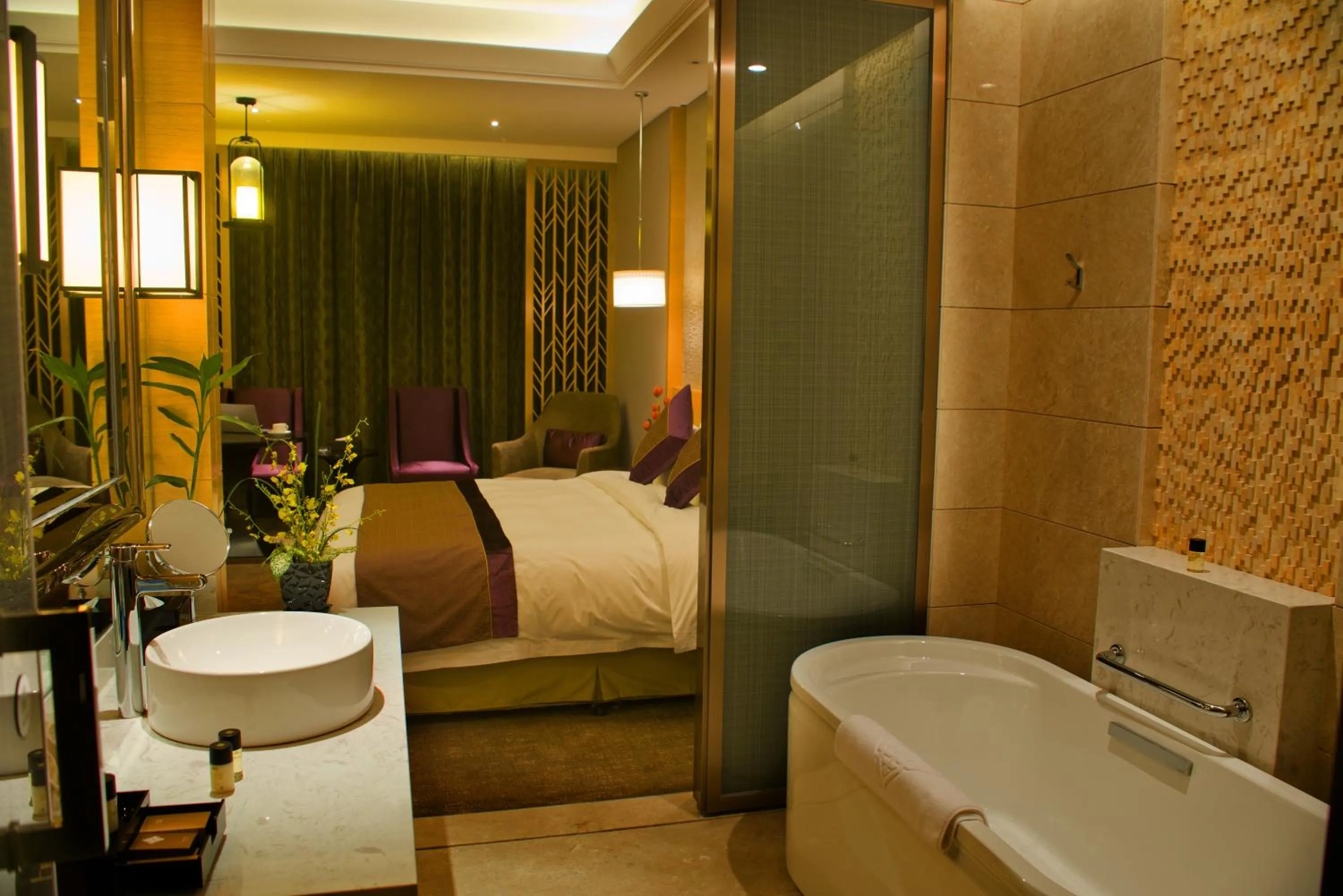Bathroom in Yangzhong Firth Jinling Grand Hotel