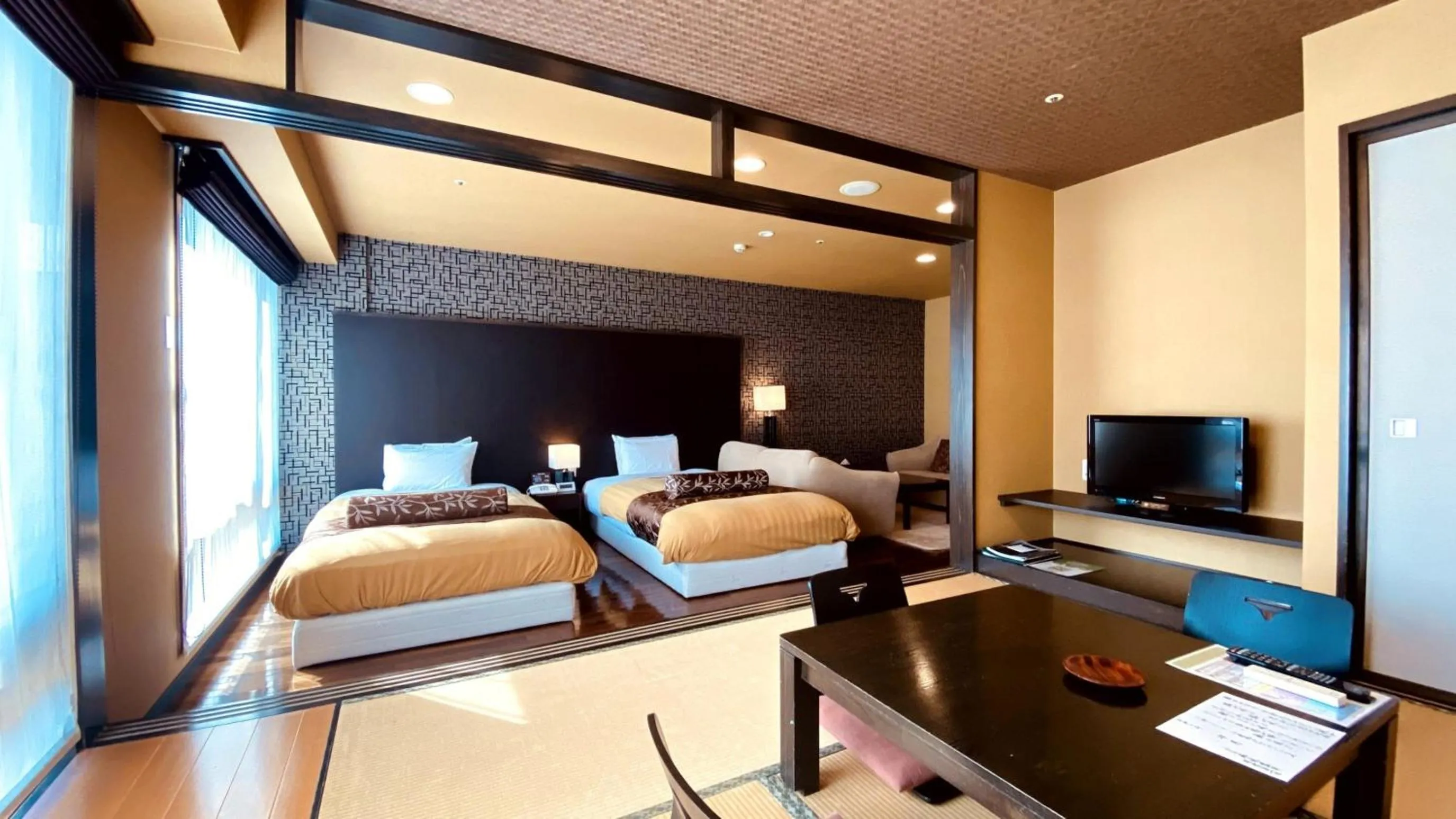 Photo of the whole room, Bed in Hotel Morinokaze Oshuku