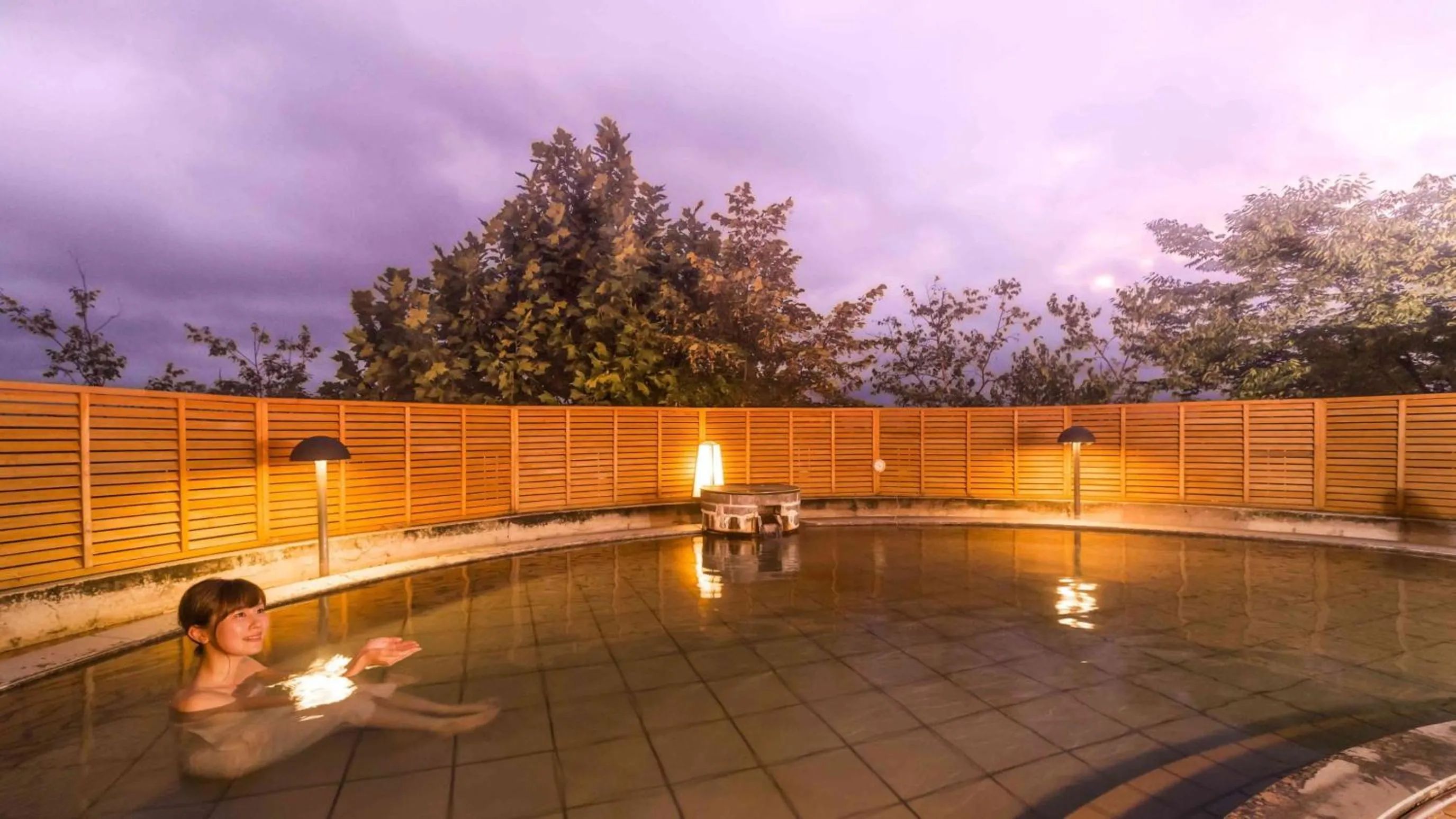 Open Air Bath in Hotel Morinokaze Oshuku