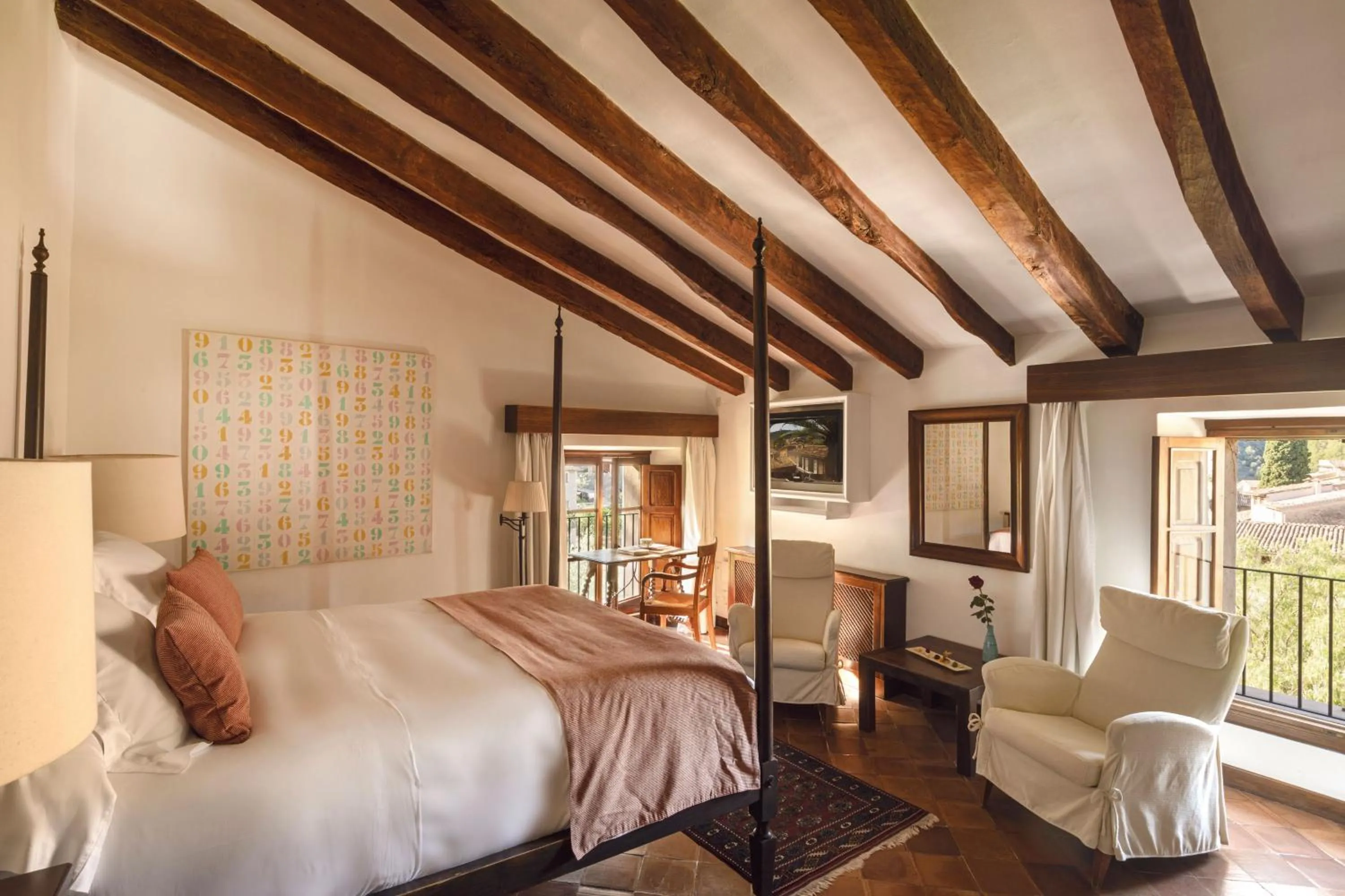 Bedroom, Bed in La Residencia, A Belmond Hotel, Mallorca