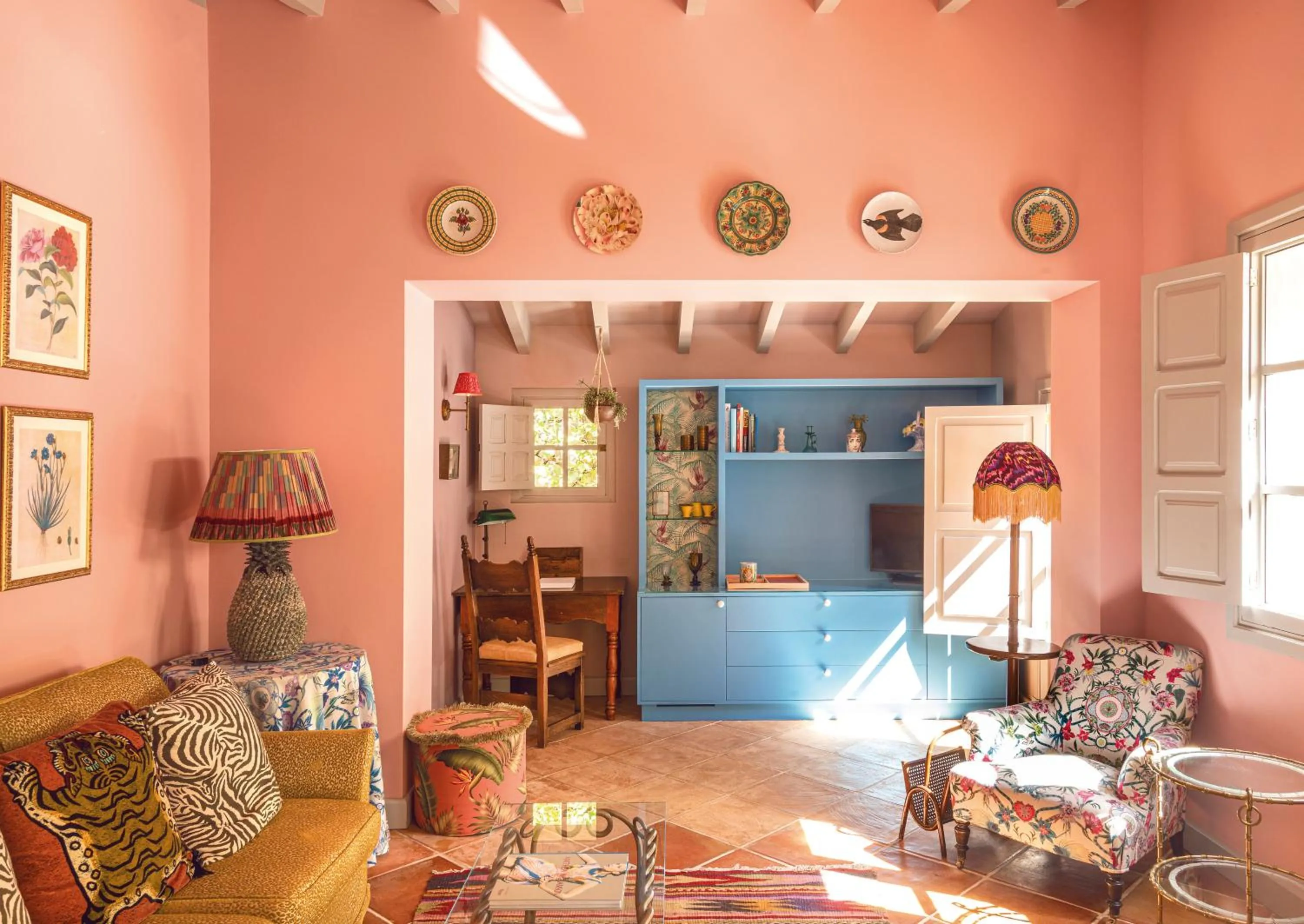 Living room in La Residencia, A Belmond Hotel, Mallorca