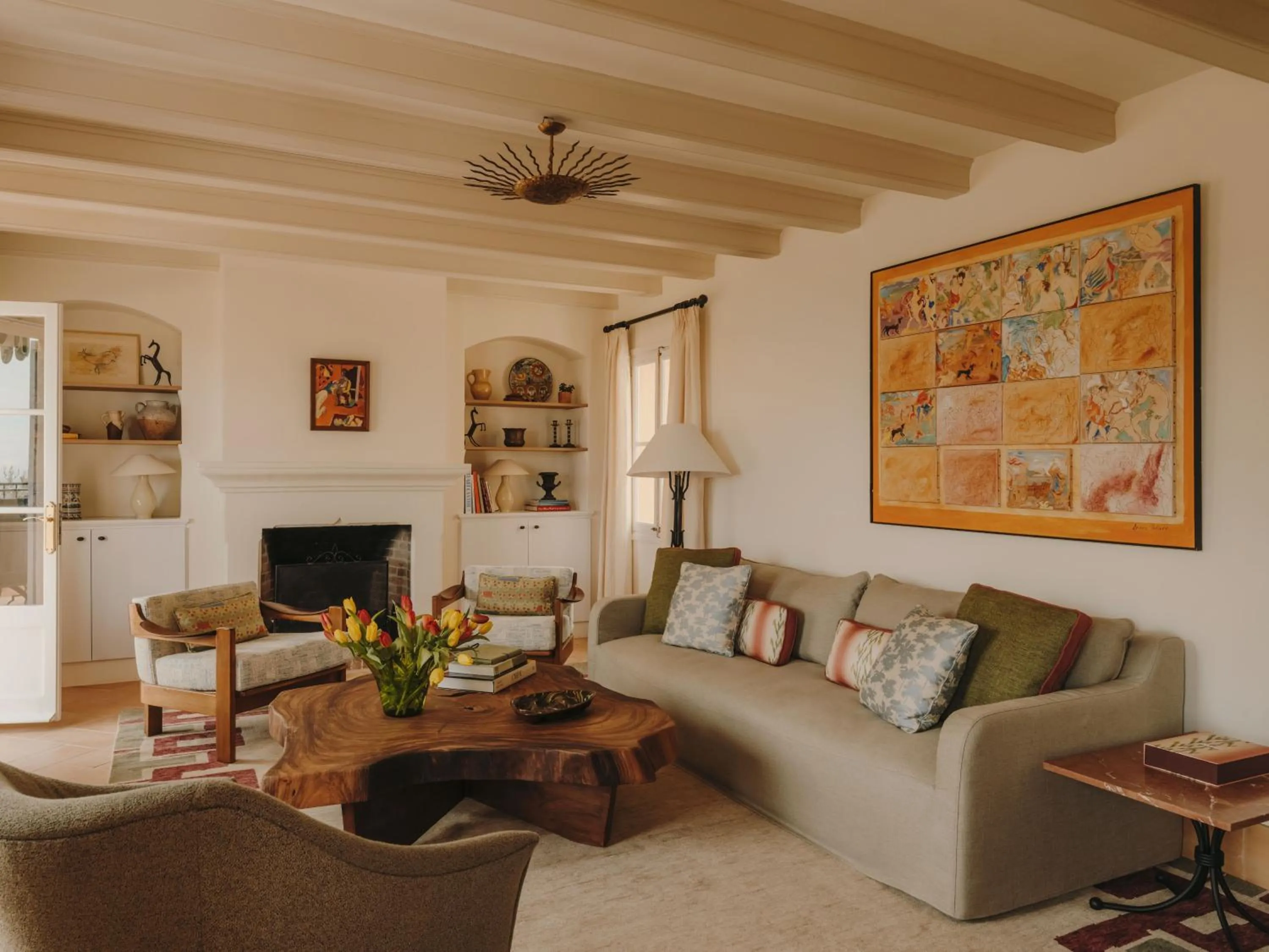 Living room in La Residencia, A Belmond Hotel, Mallorca