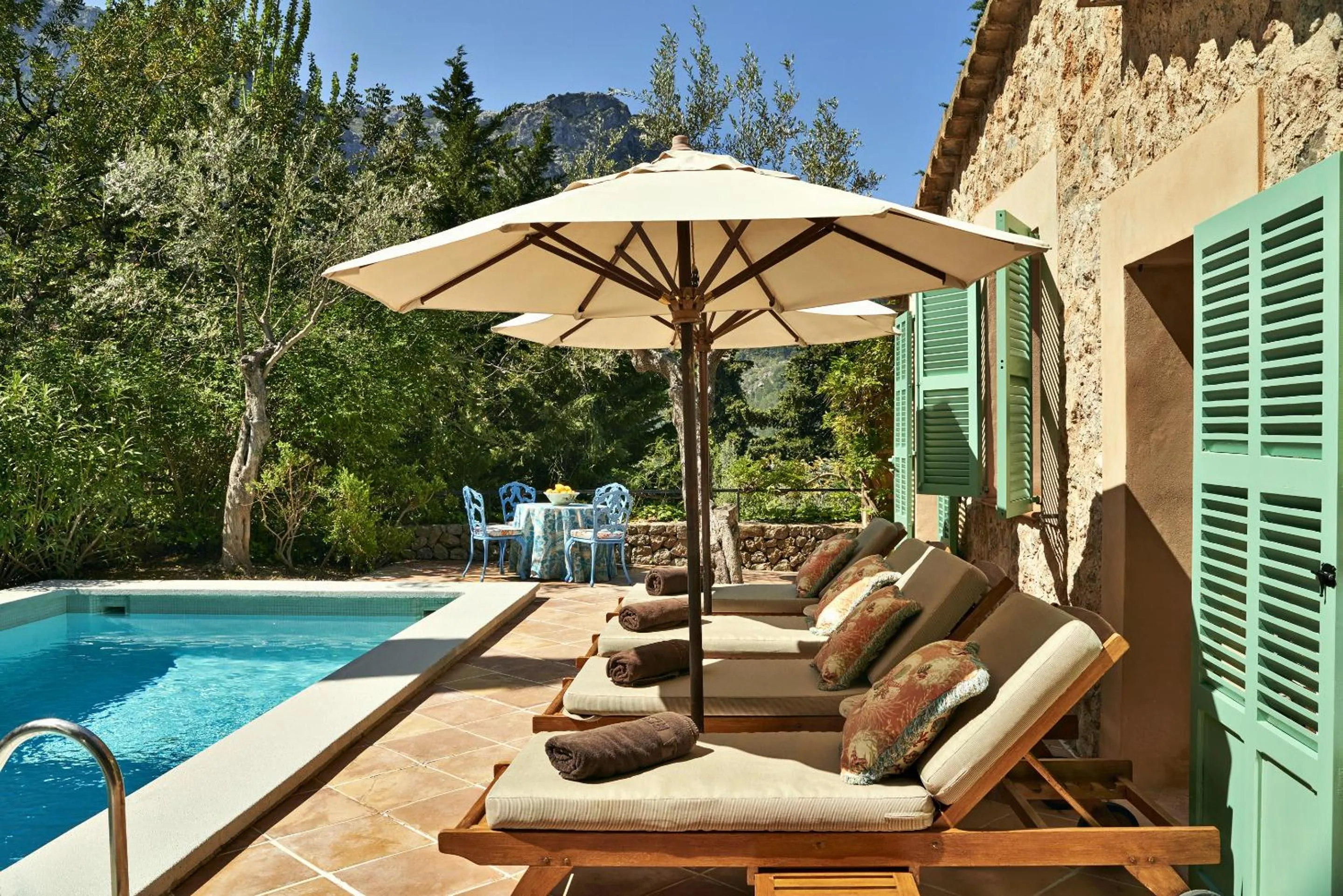 Swimming pool in La Residencia, A Belmond Hotel, Mallorca