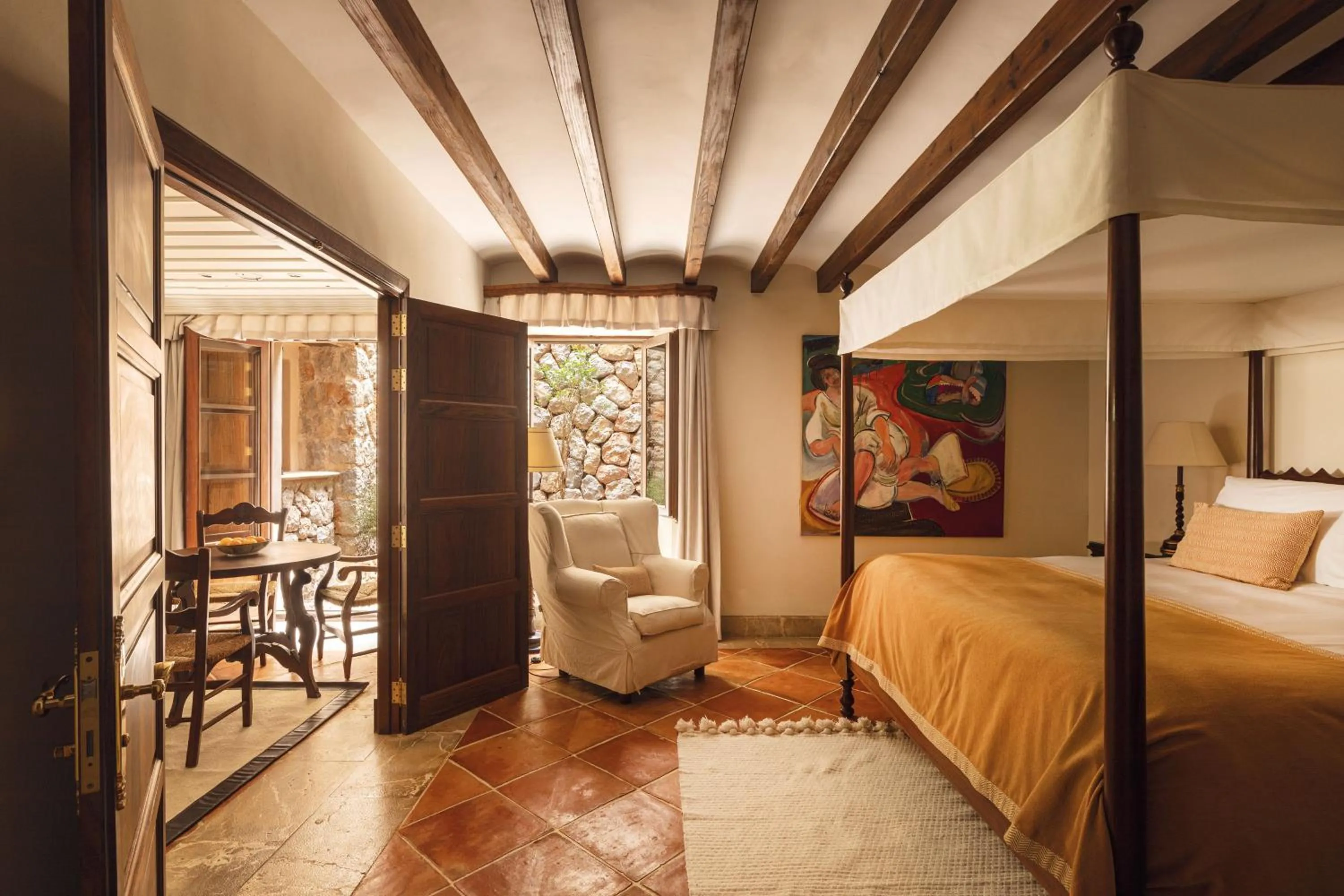 Bedroom, Bed in La Residencia, A Belmond Hotel, Mallorca