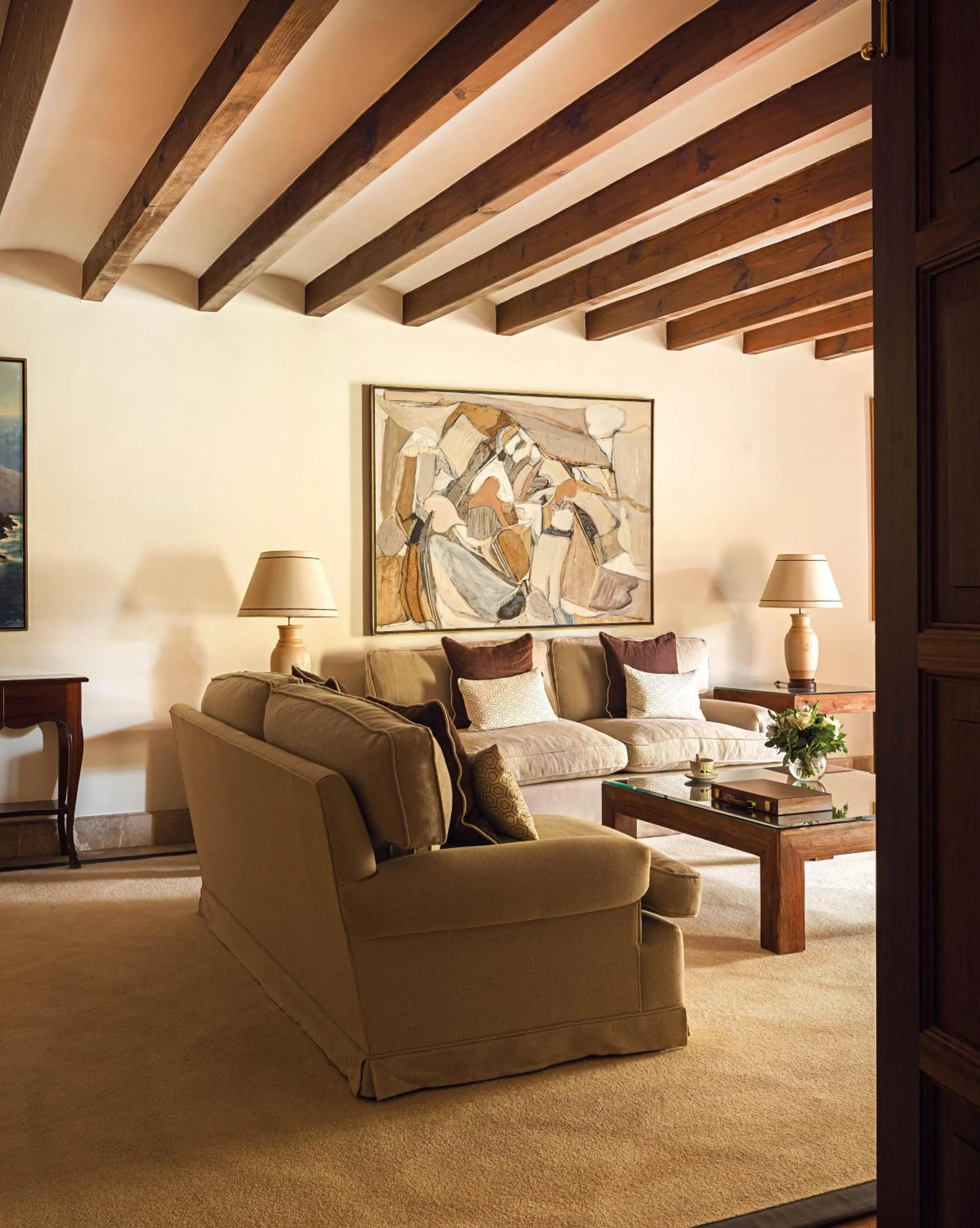 Living room in La Residencia, A Belmond Hotel, Mallorca