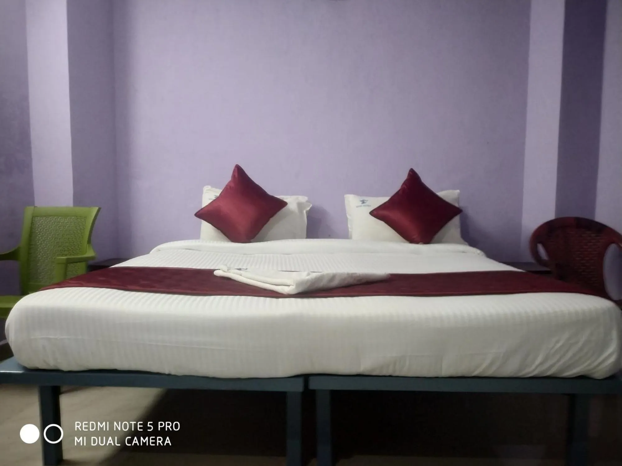 Bed in Skyry Hotel Iyyapanthangal