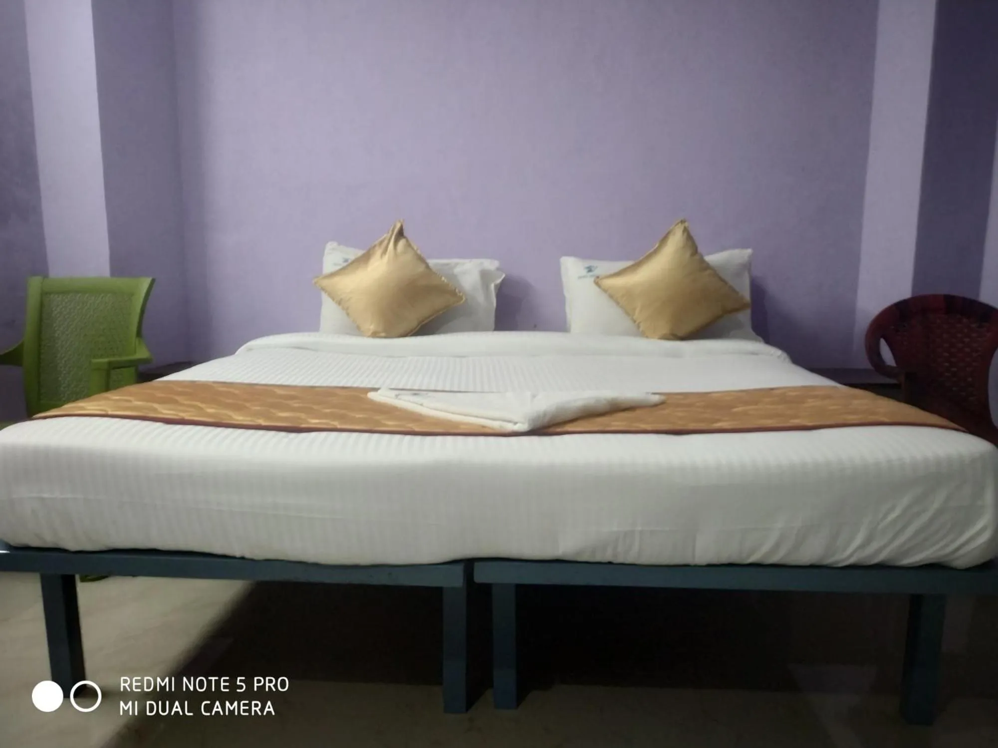 Bed in Skyry Hotel Iyyapanthangal