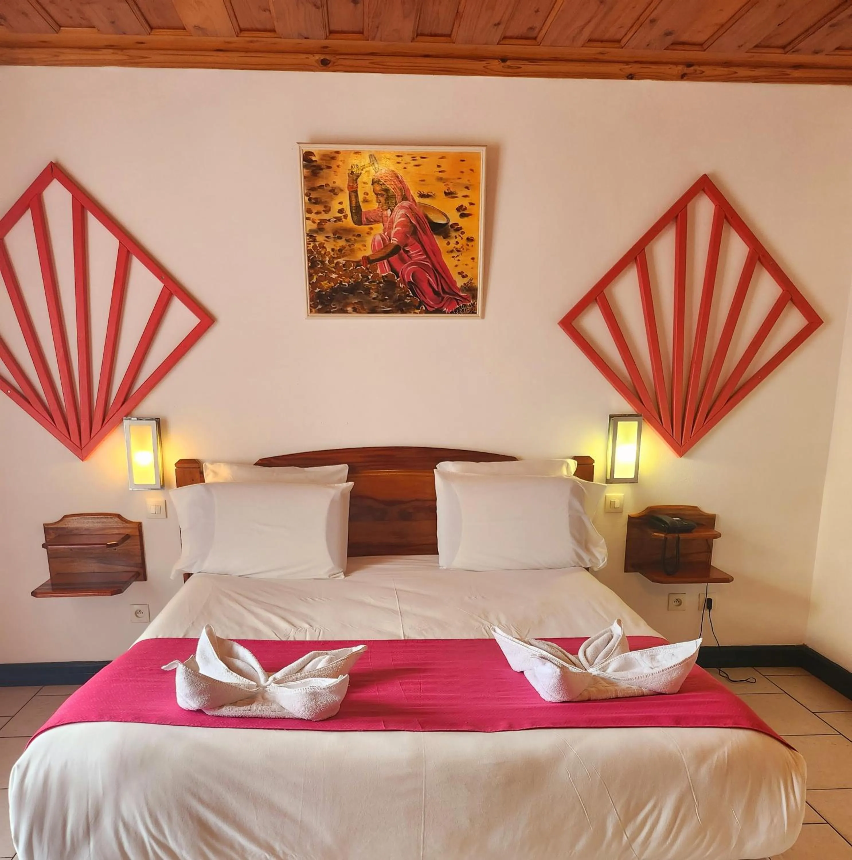 Bed in Hotel Des Neiges