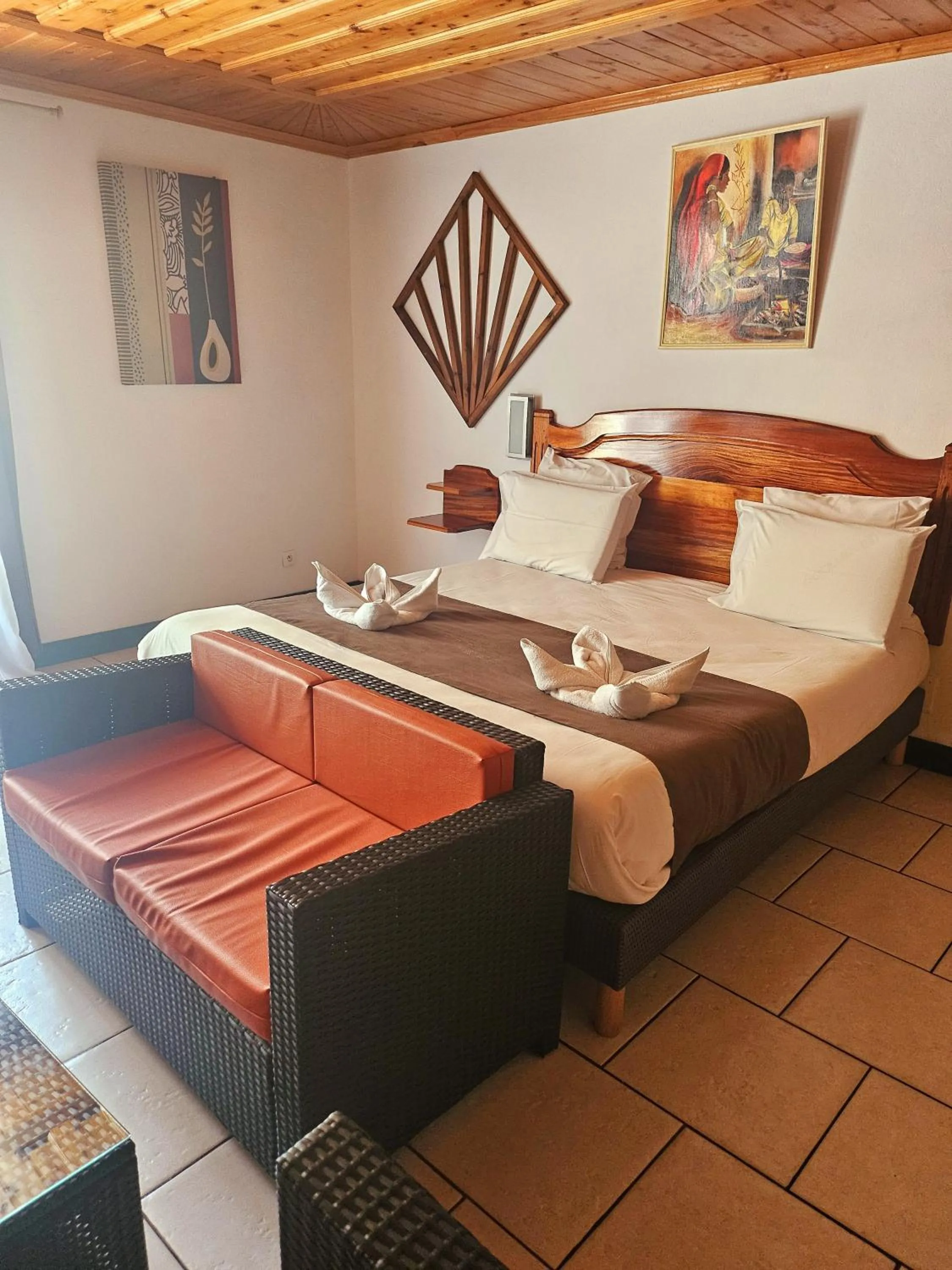 Bed in Hotel Des Neiges