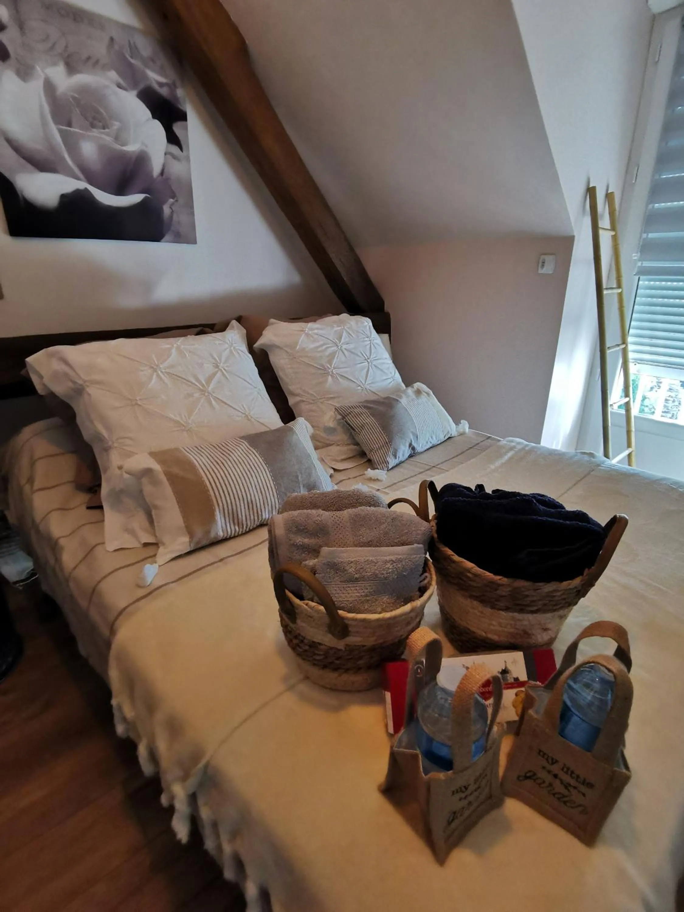 Bed in Chambres d'hôtes aux portes de CHAMBORD