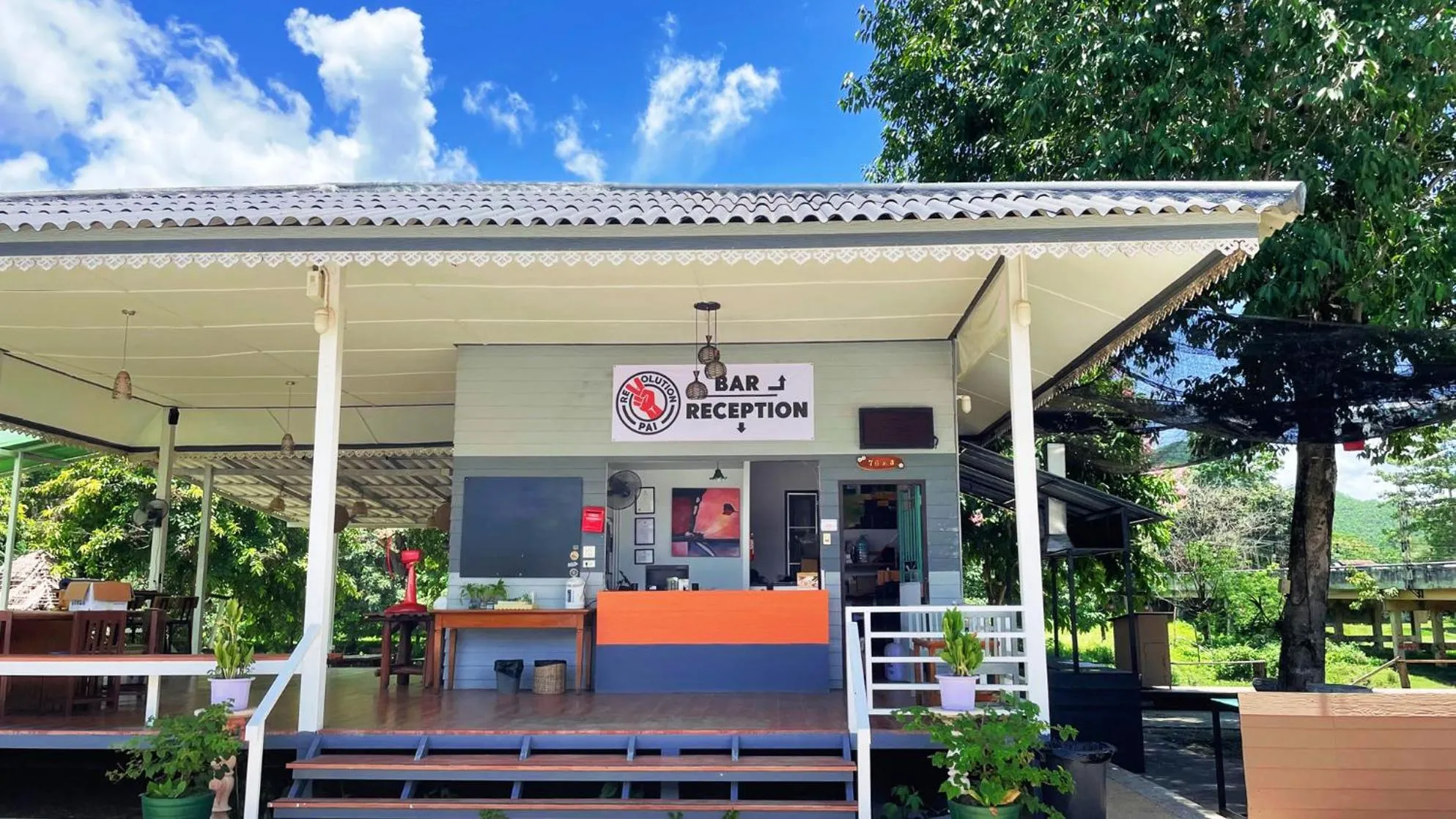 Property building in Revolution Hostel Pai