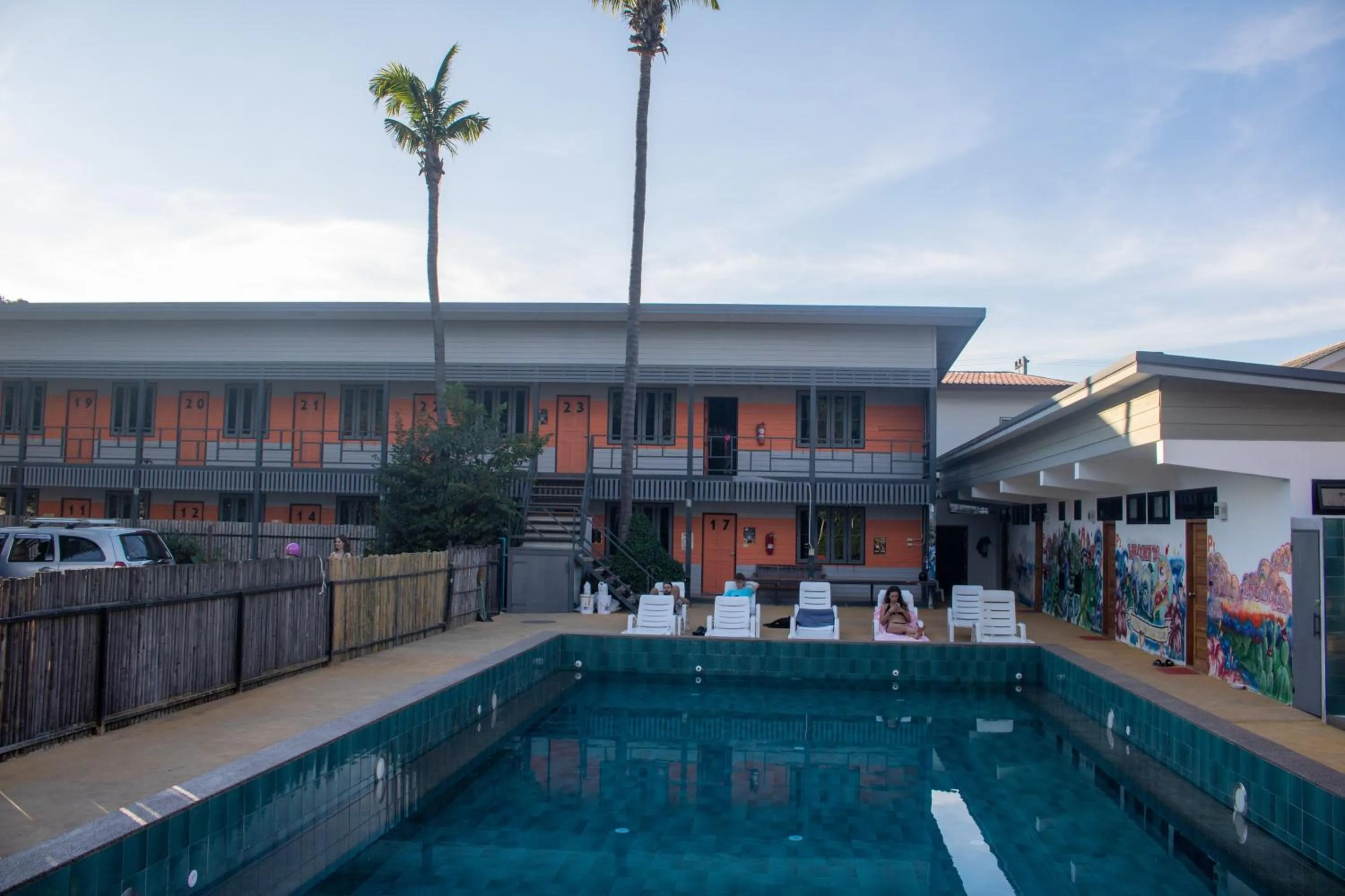 Swimming pool in Revolution Hostel Pai