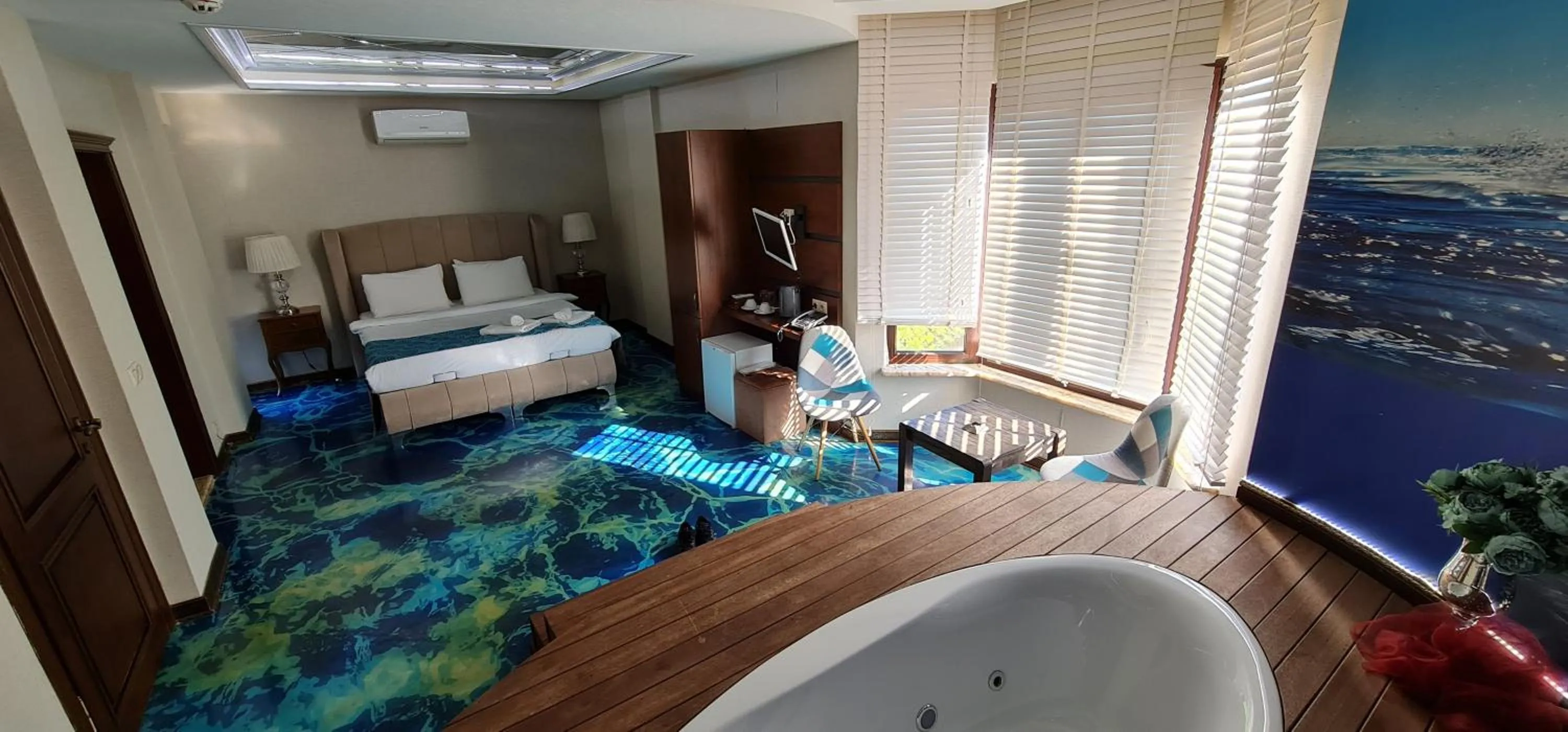 Bathroom, Bed in Mavisu Deluxe Butik Otel