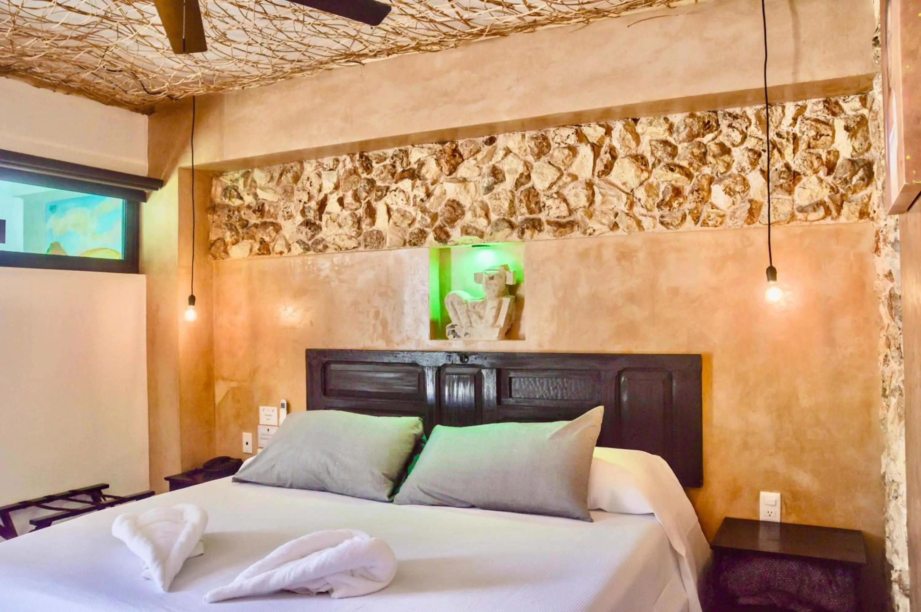 Bed in Habitaciones Colonial Zaci