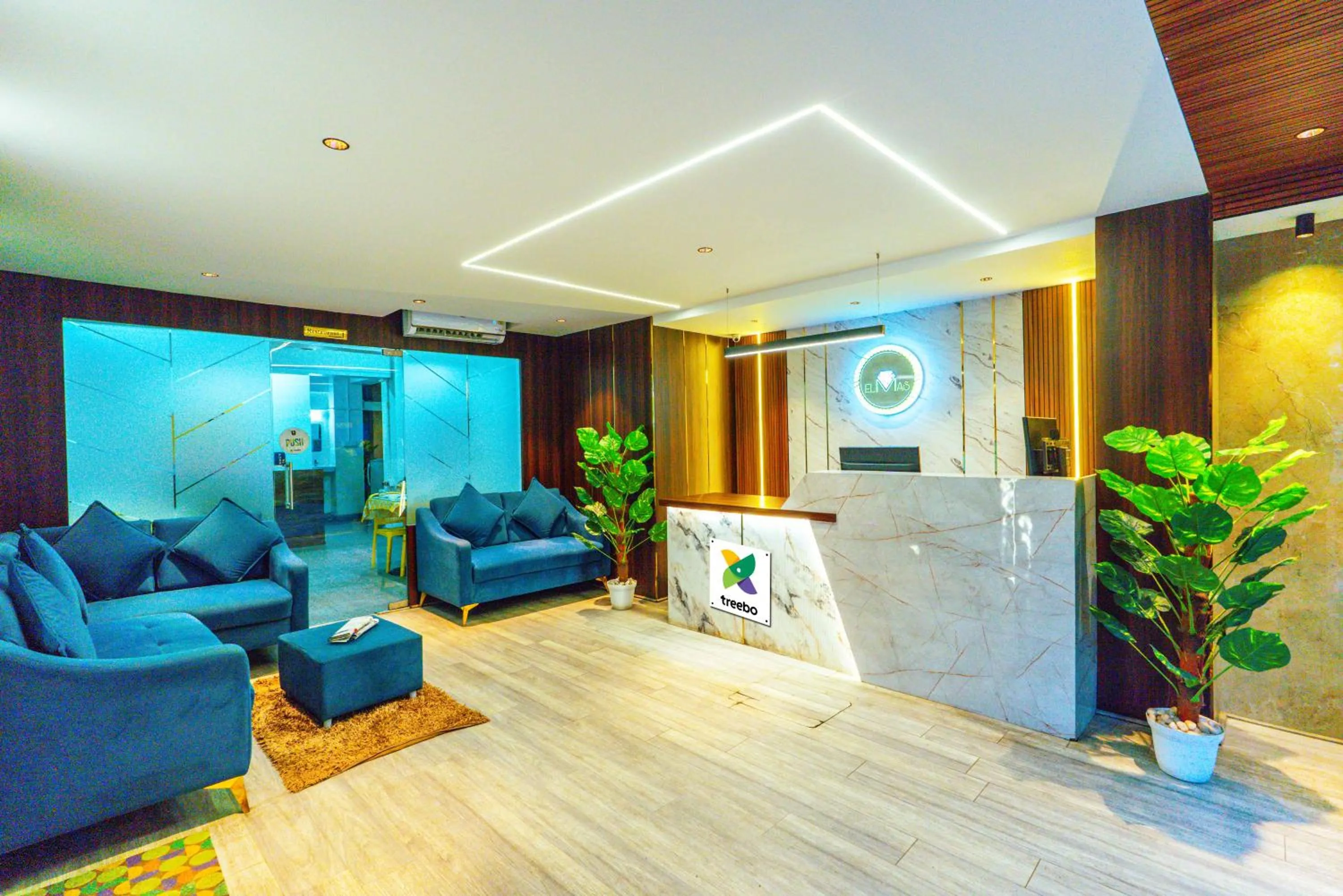 Lobby or reception in Treebo Elmas Grand