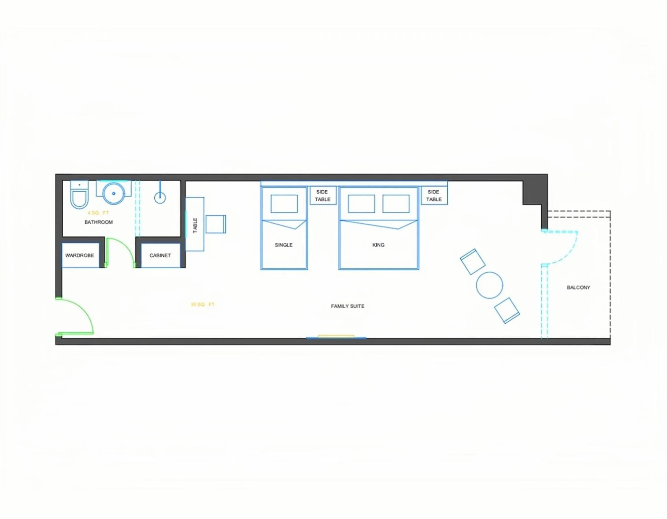 Floor plan in Waterfront Boutique Hotel