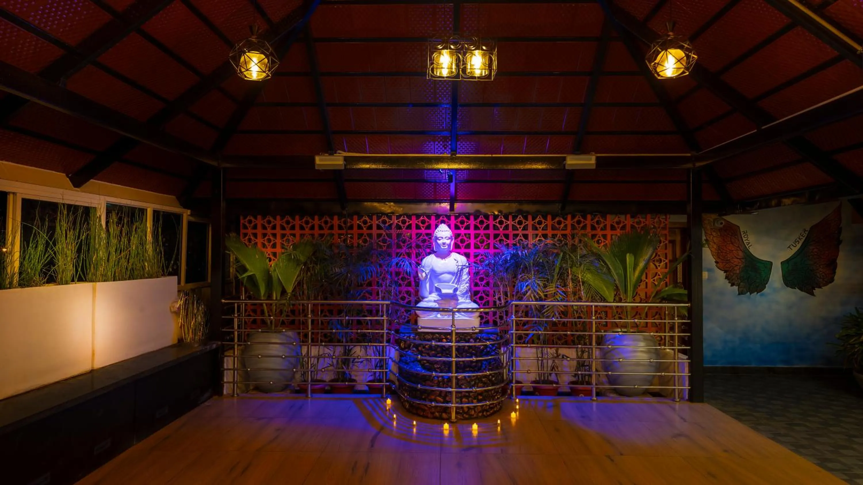 Decorative detail in Royal Tusker Luxury Service Apartments