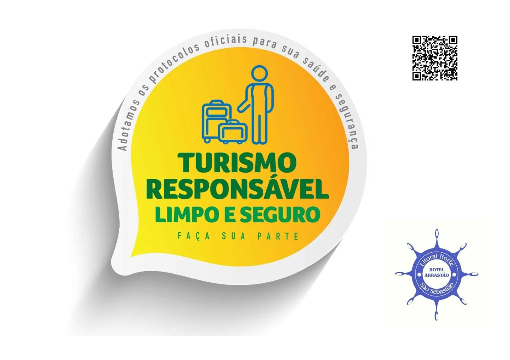 Logo/Certificate/Sign in Hotel Arrastão