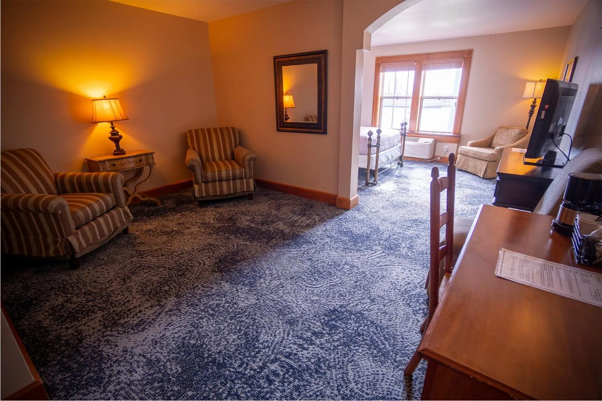 Living room in Nuk's Executive Suites