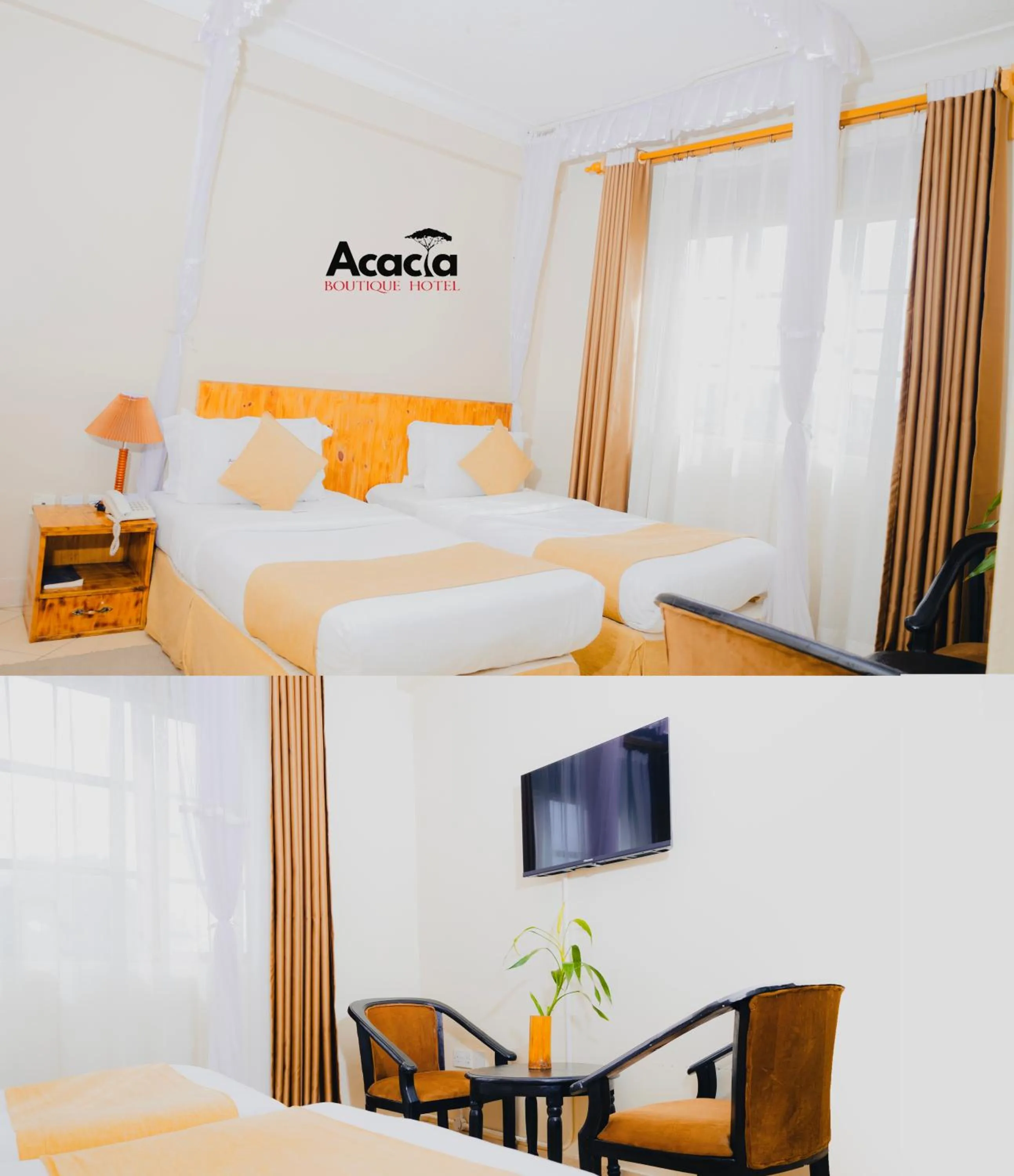 Bed in Acacia Hotel Mbarara