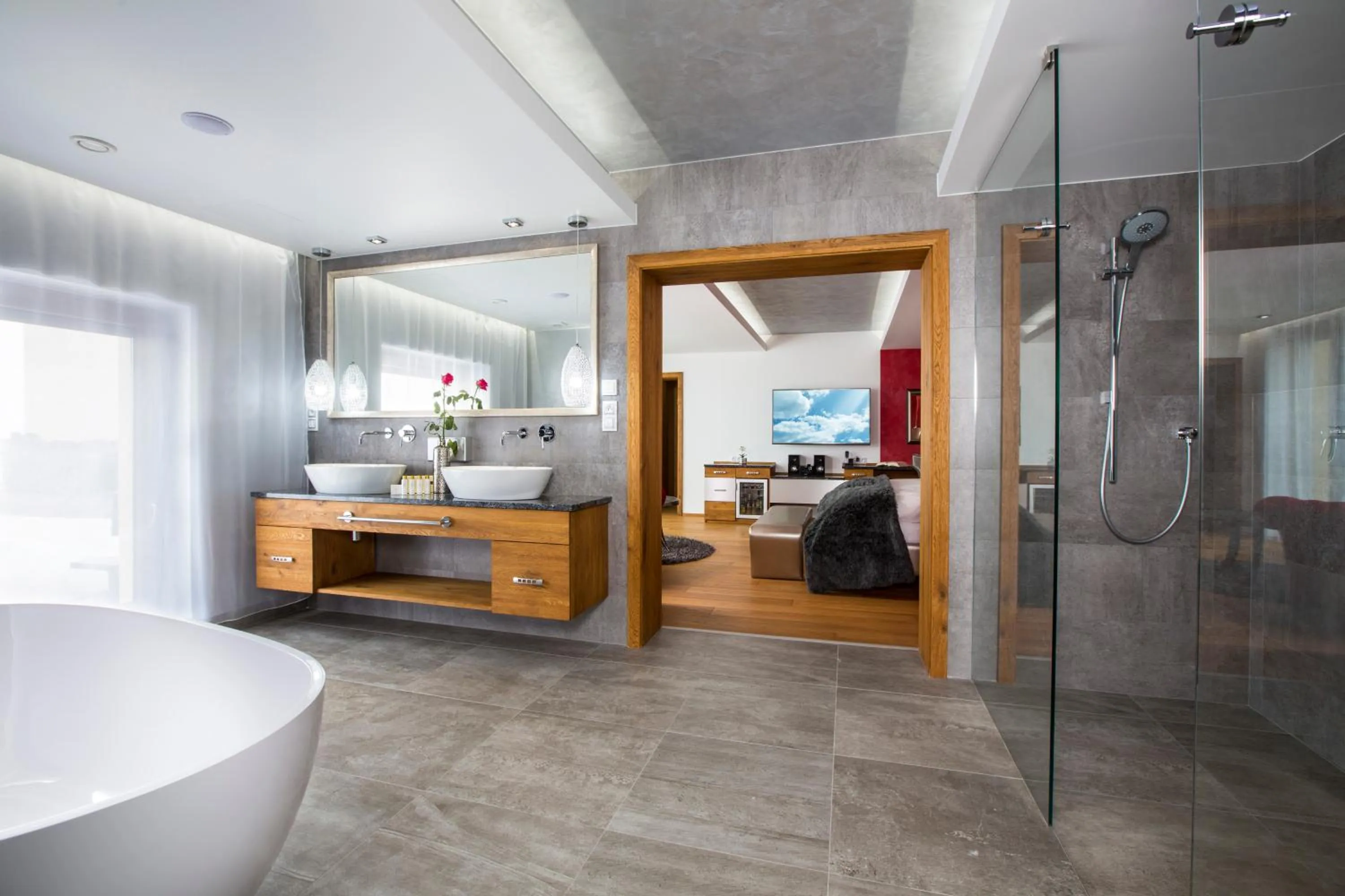 Bathroom in Wellness hotel V Nebi