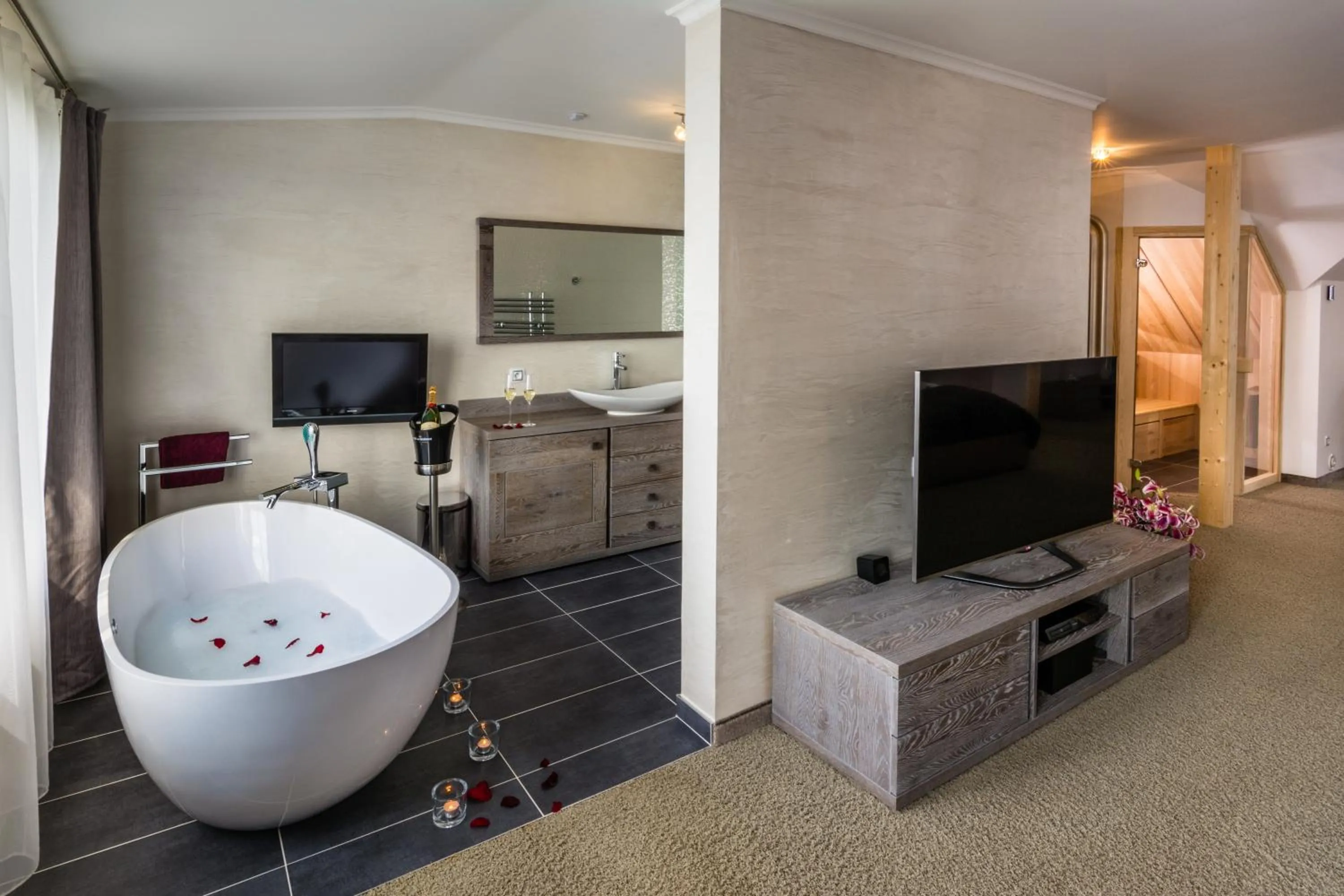 Bathroom in Wellness hotel V Nebi