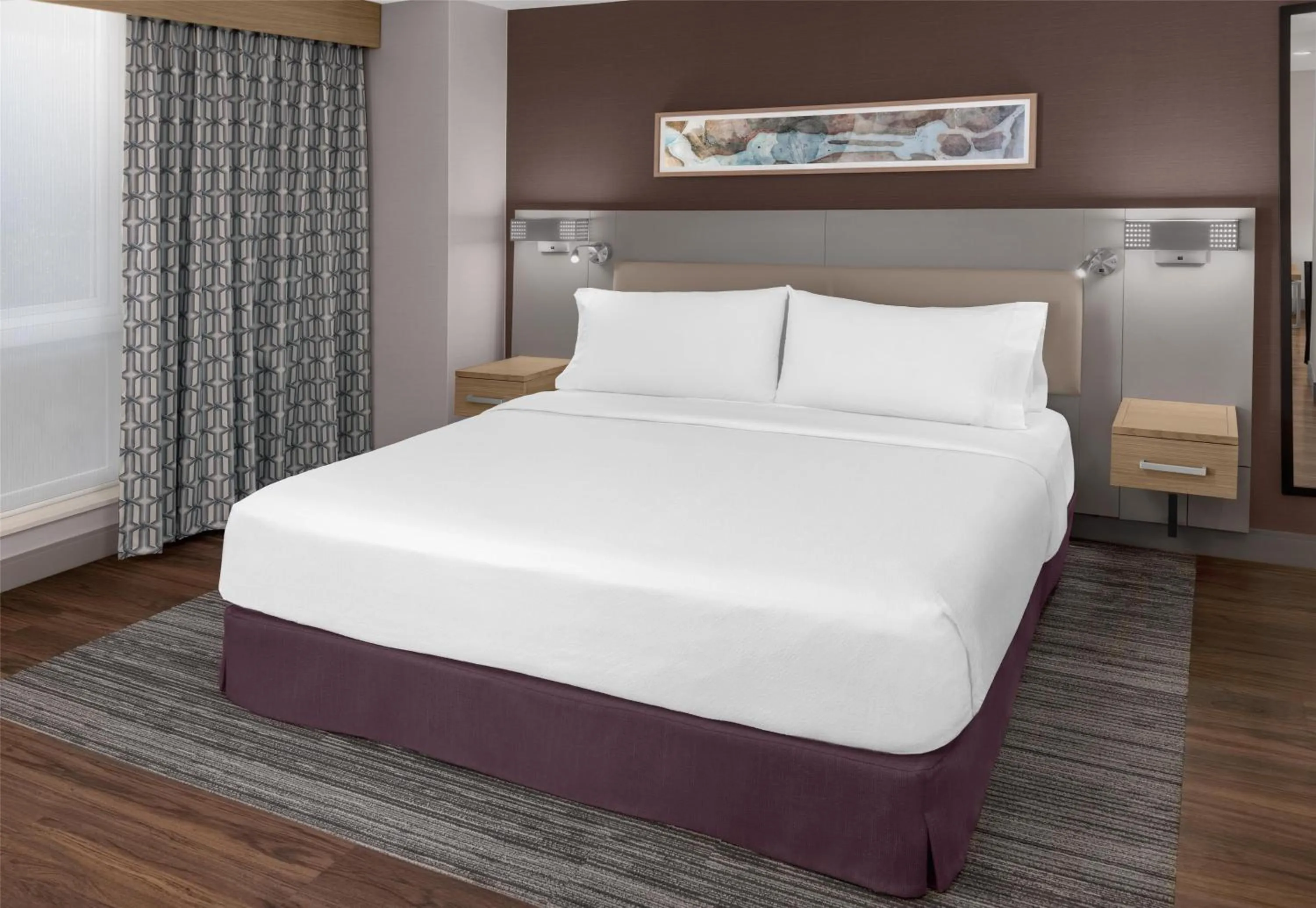 Bed in Hilton Garden Inn New York Manhattan Midtown East