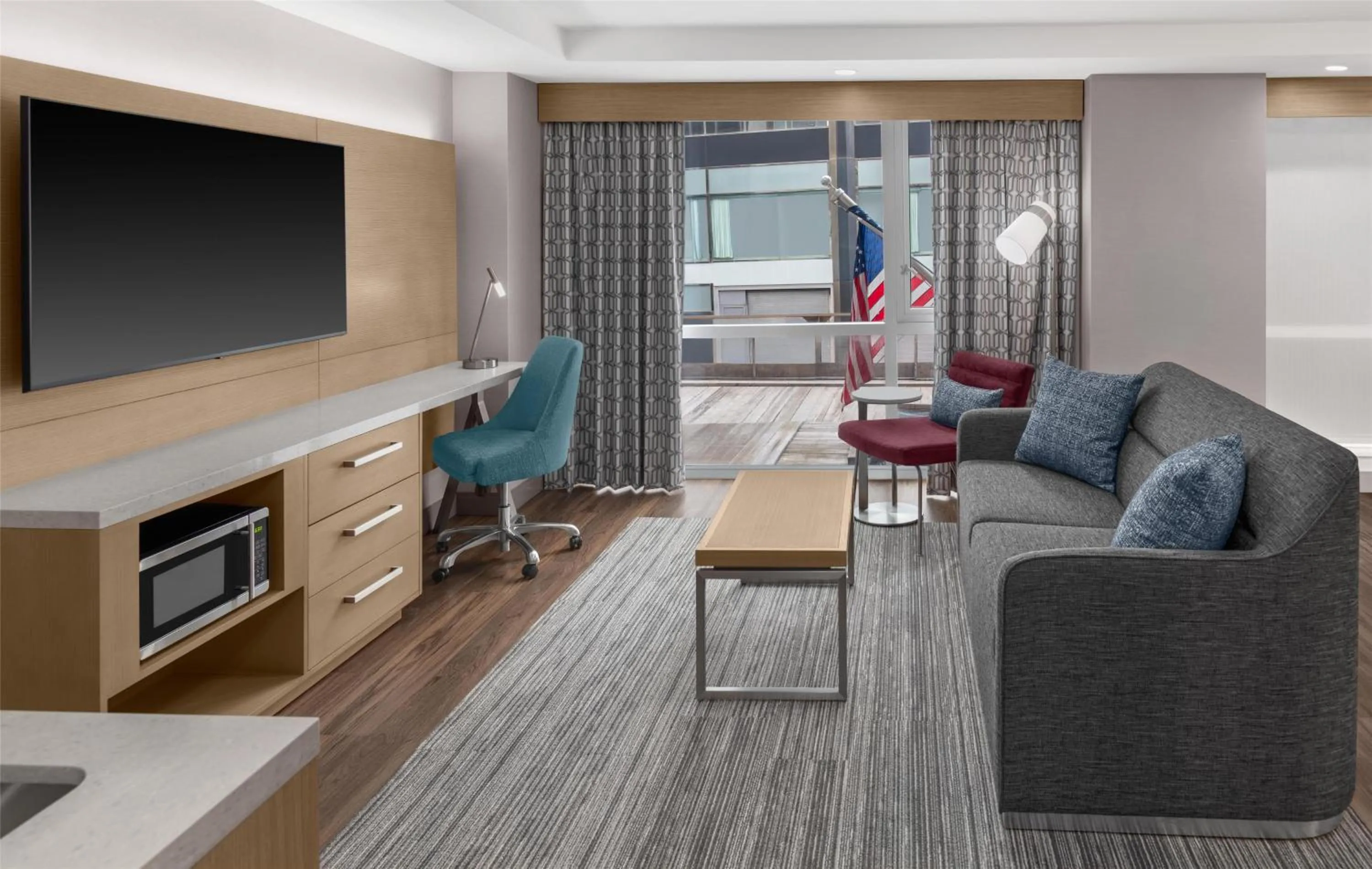 Bedroom in Hilton Garden Inn New York Manhattan Midtown East