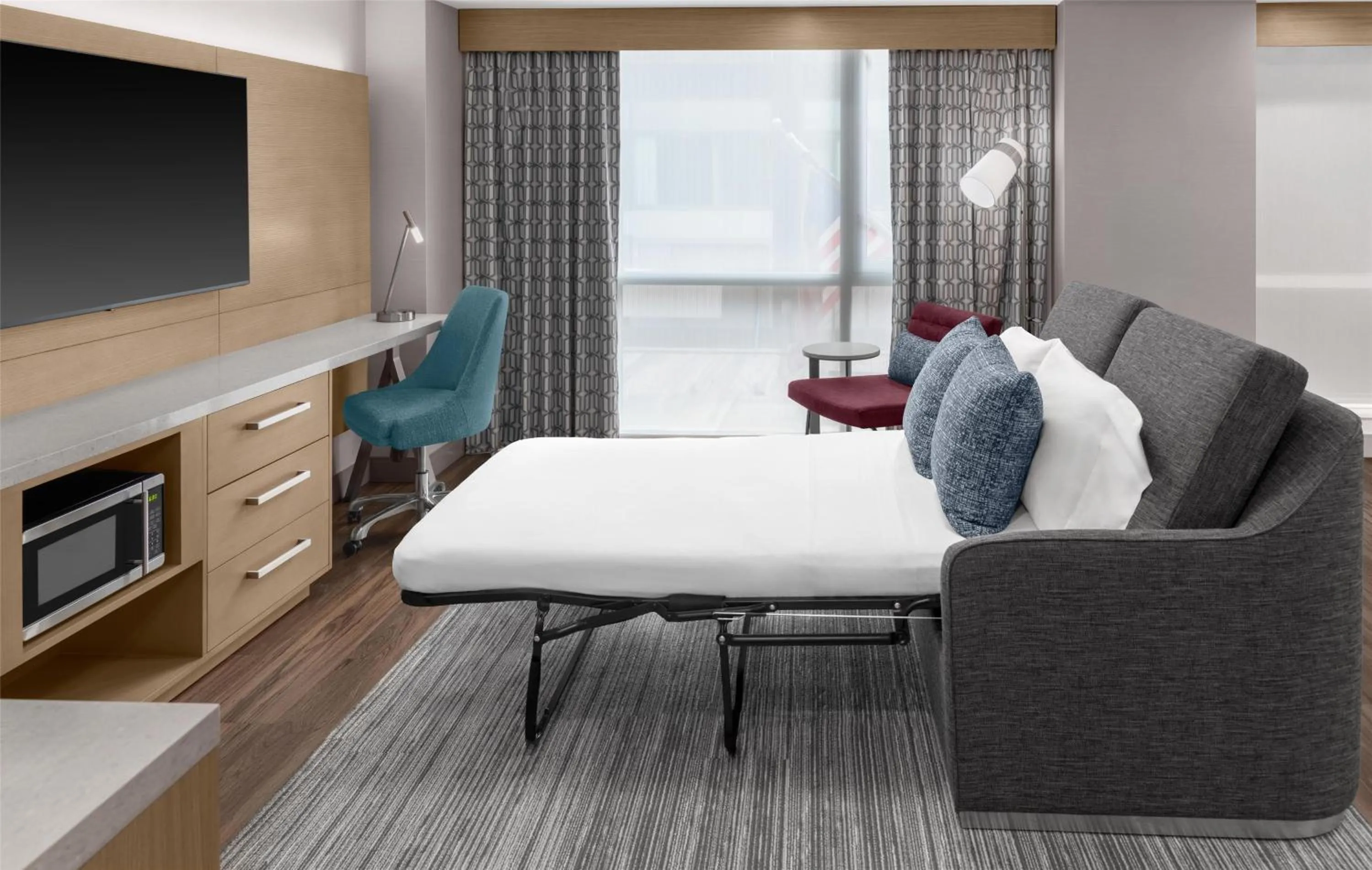 Living room in Hilton Garden Inn New York Manhattan Midtown East