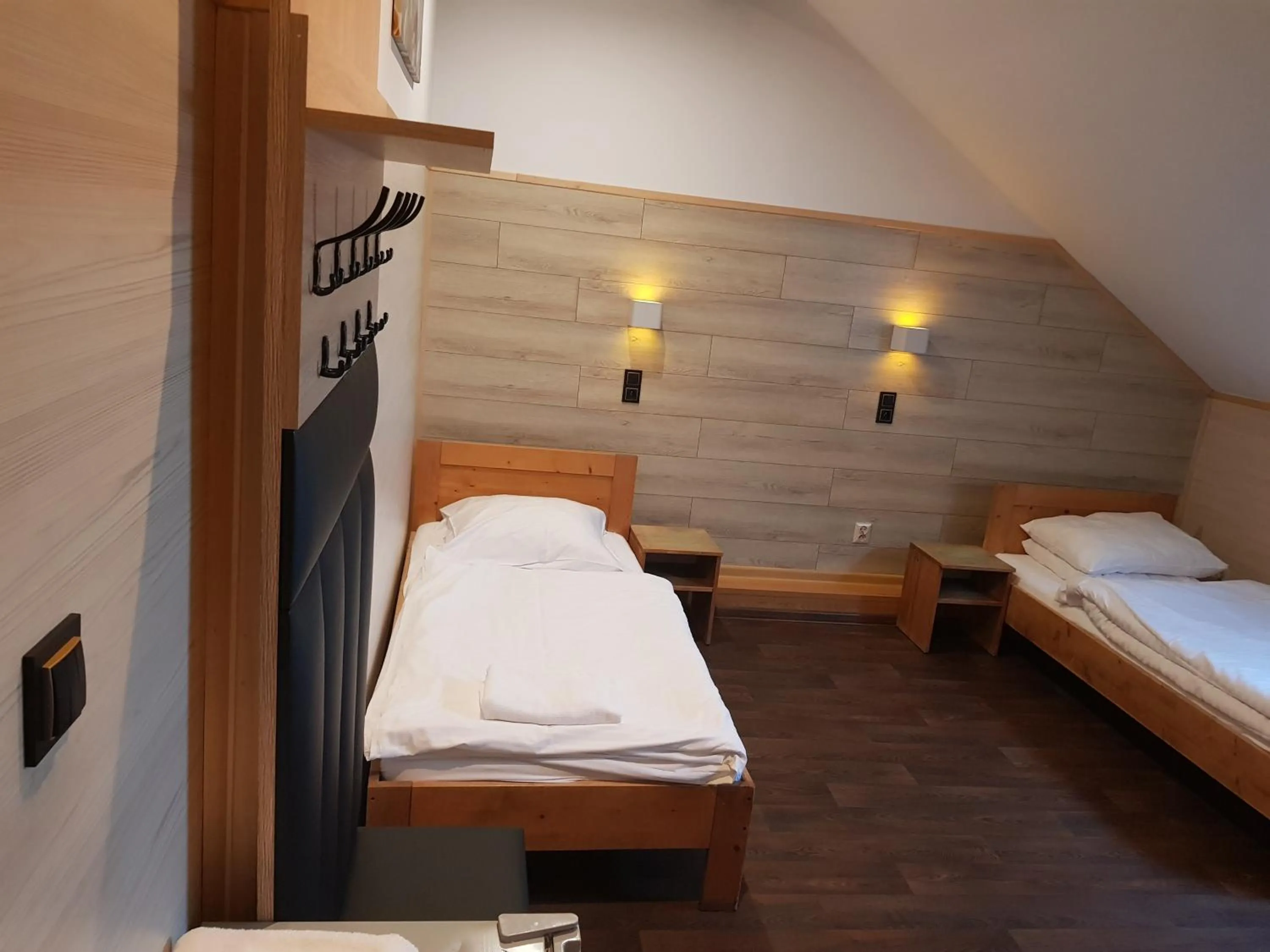 Bed in Pokoje Gościnne Nad Jeziorem