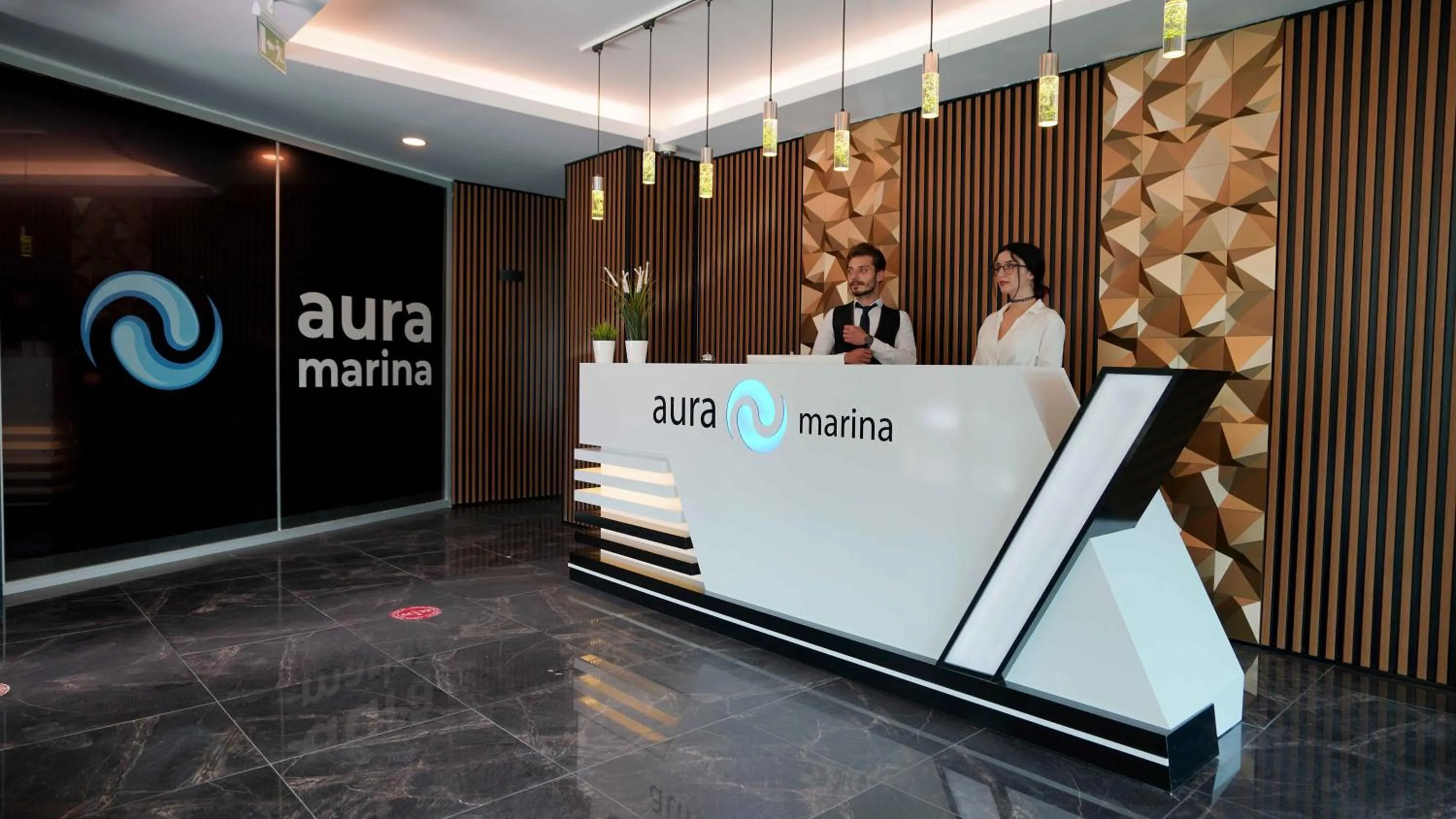 Lobby or reception in AURA MARINA HOTEL