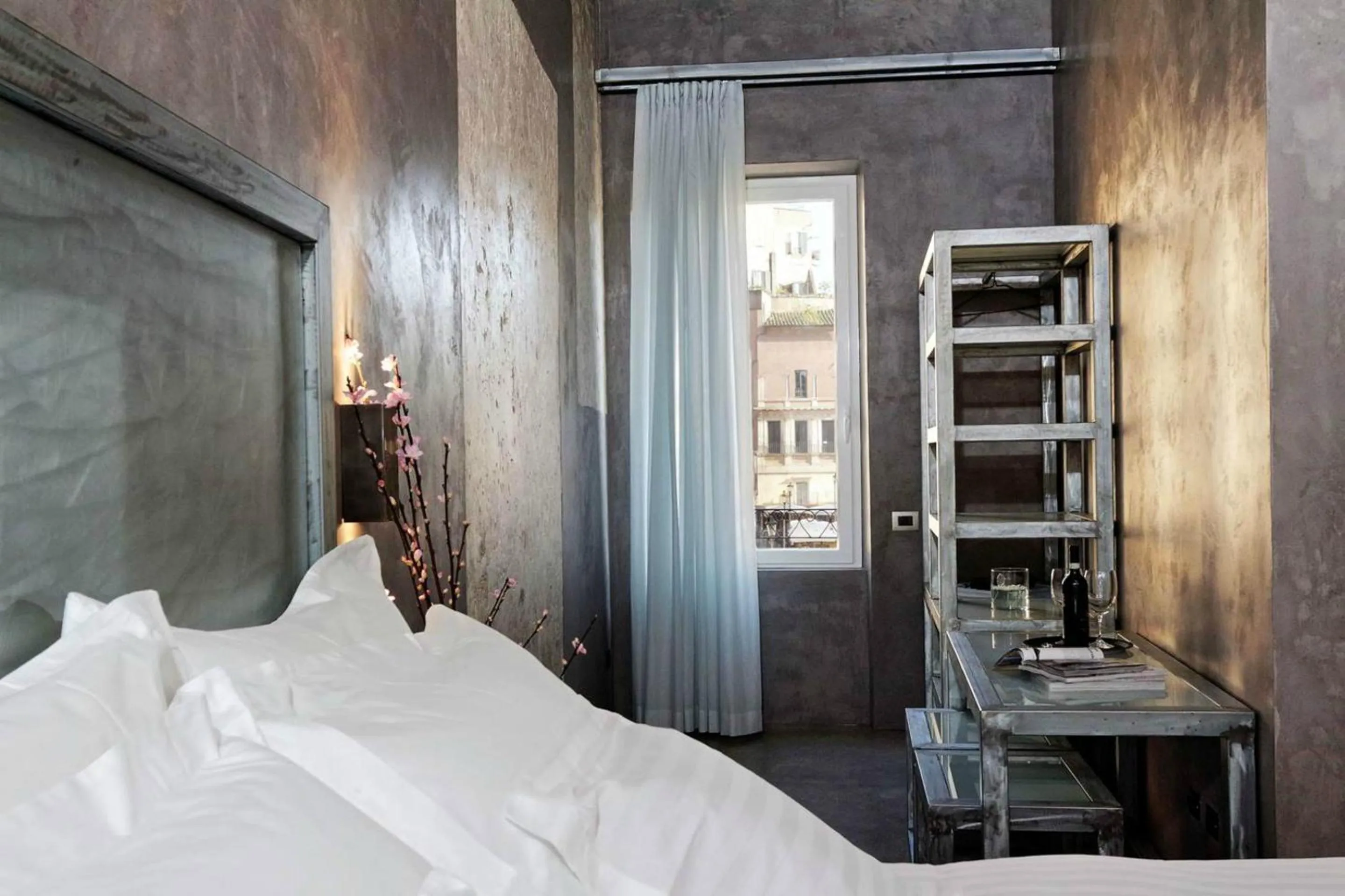 Decorative detail, Bed in Mama's Home Rome