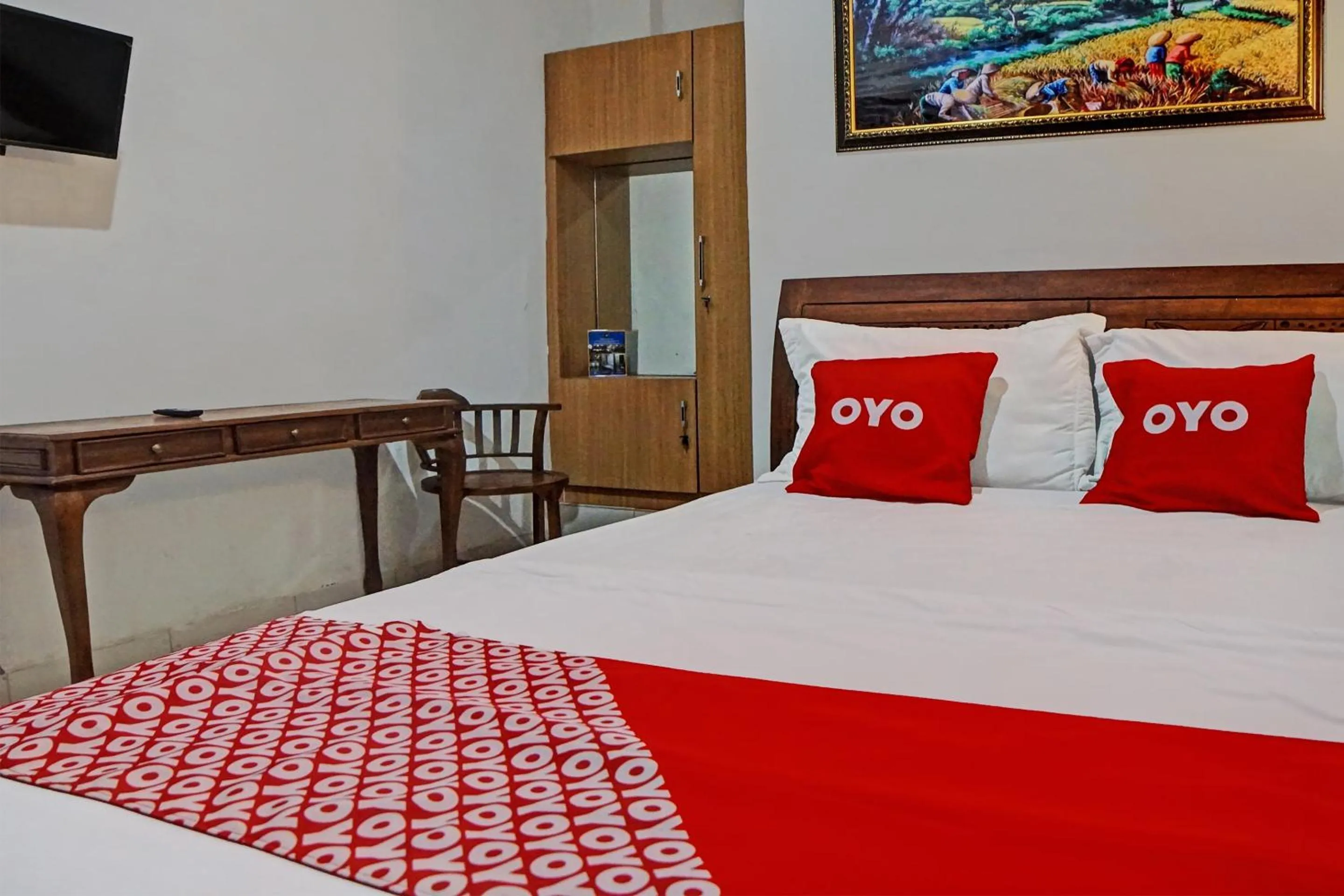 Bedroom in Hotel O Jr Residence Syariah
