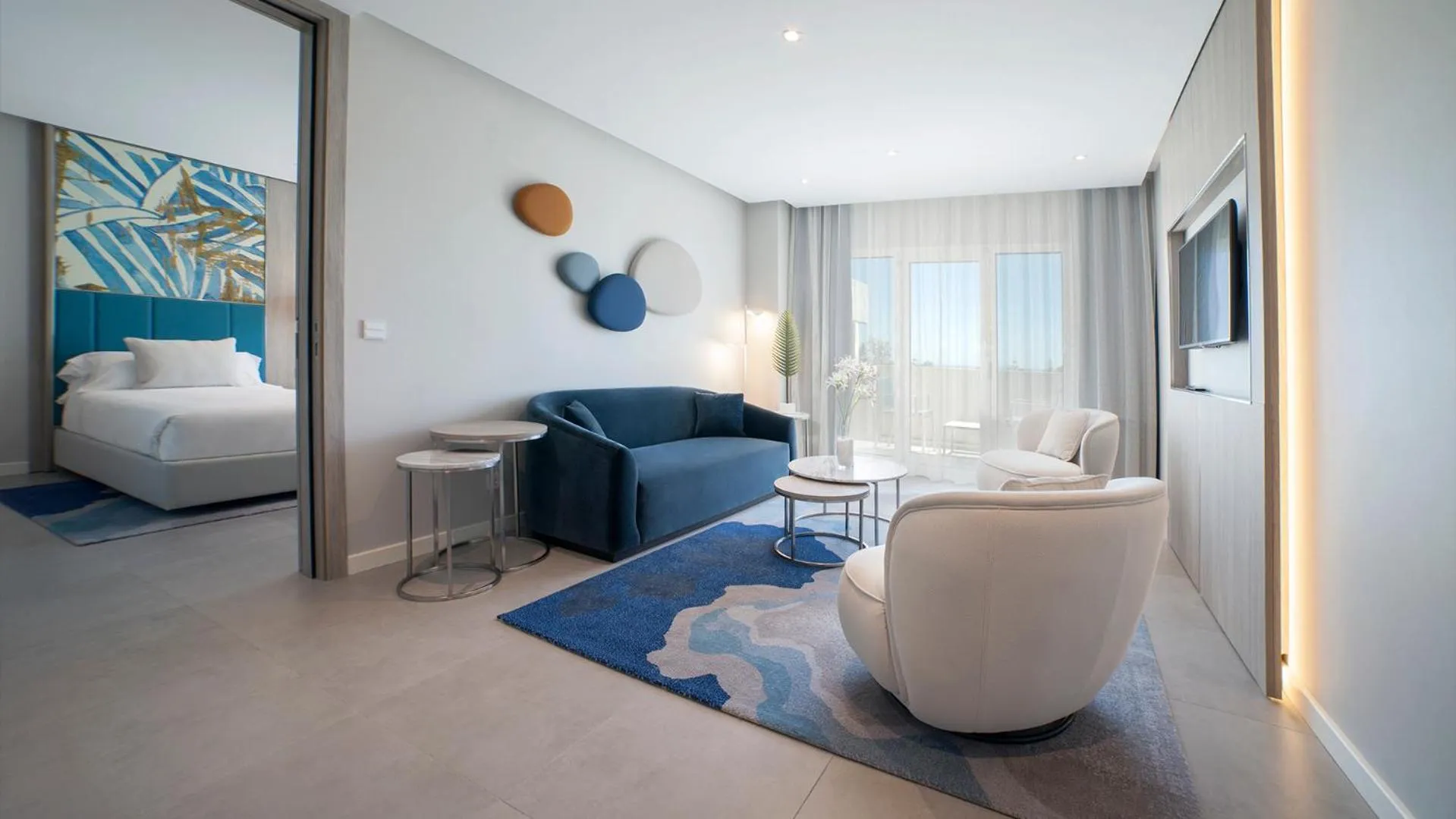 Living room, Bed in Alanda Marbella Hotel & Wellness