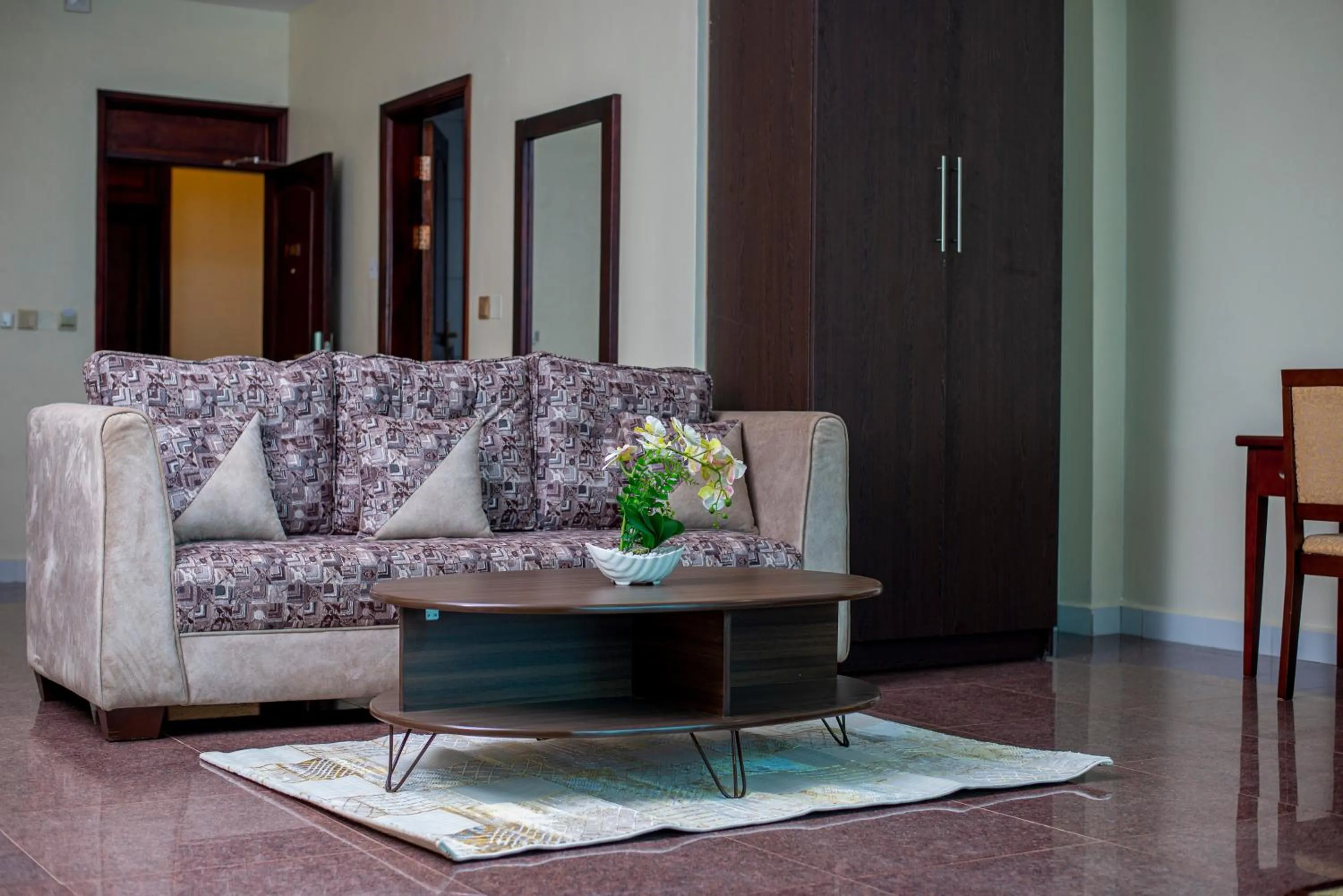 Seating area in Koki Hotel